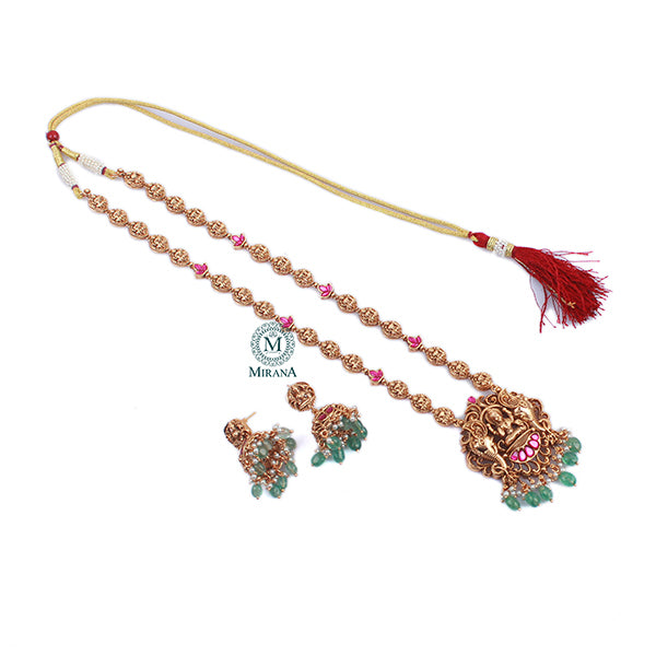Kanak Antique Designer Long Necklace Set