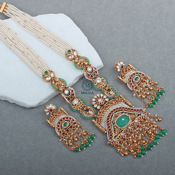 Paheli Antique Designer Long Necklace Set