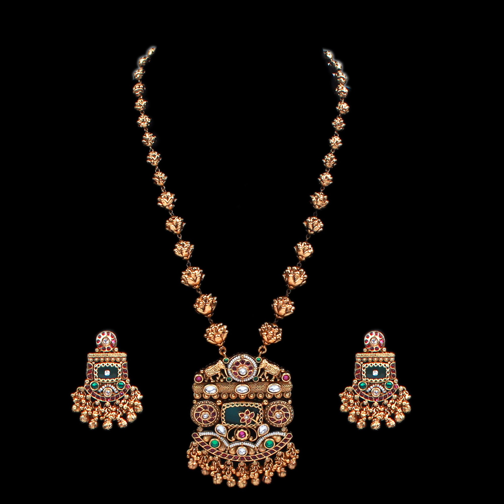 Vihita Antique Designer Long Necklace Set