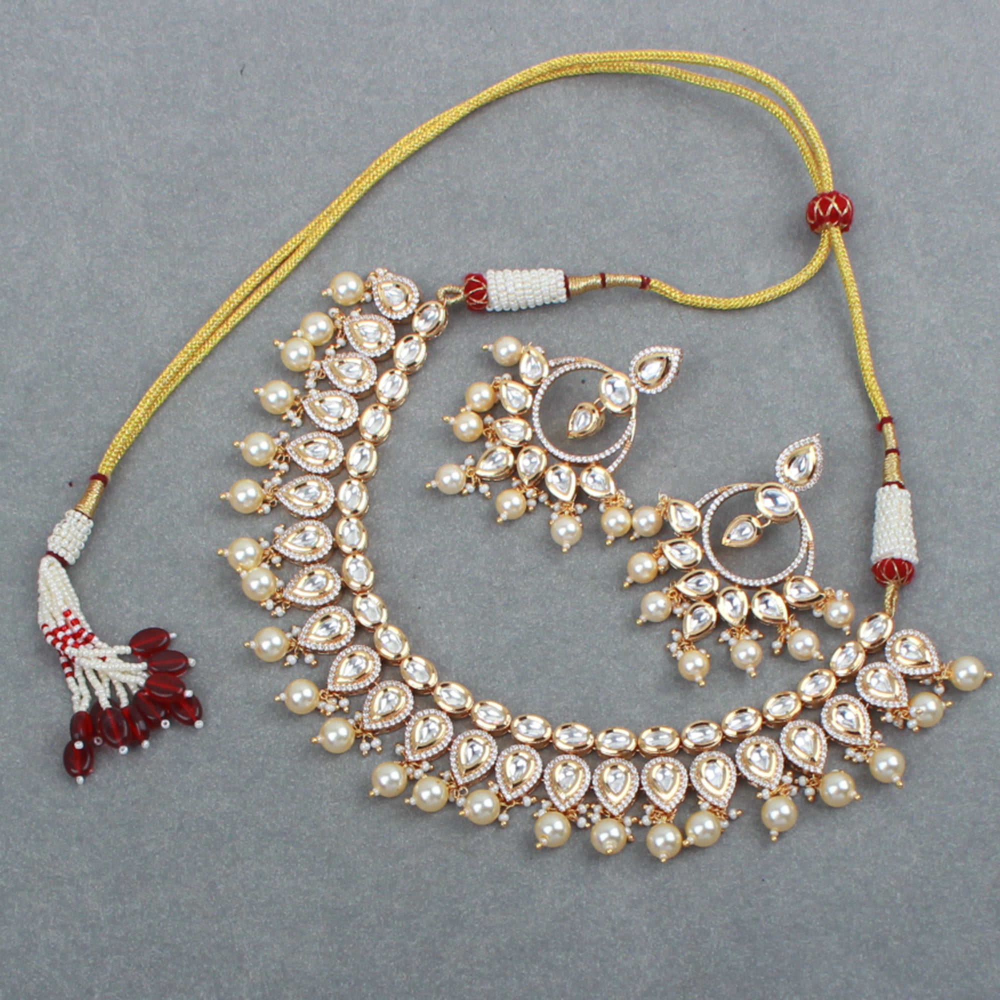 Mishti Polki Designer Necklace Set