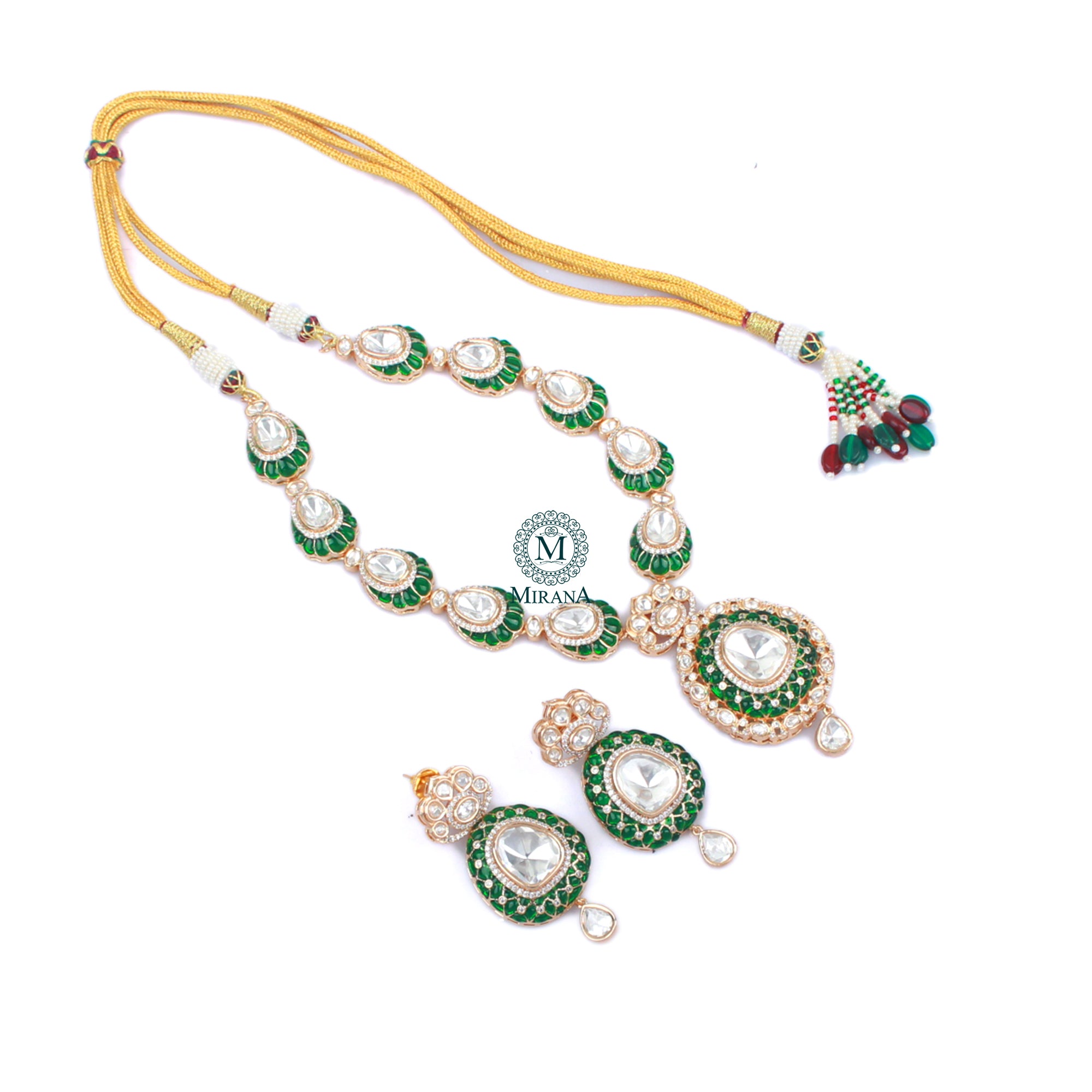 Damini Polki Designer Necklace Set