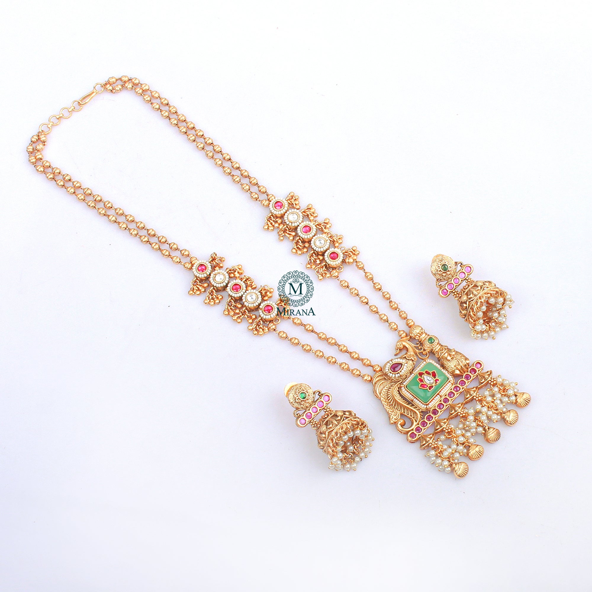 Mayuri Antique Designer Long Necklace Set