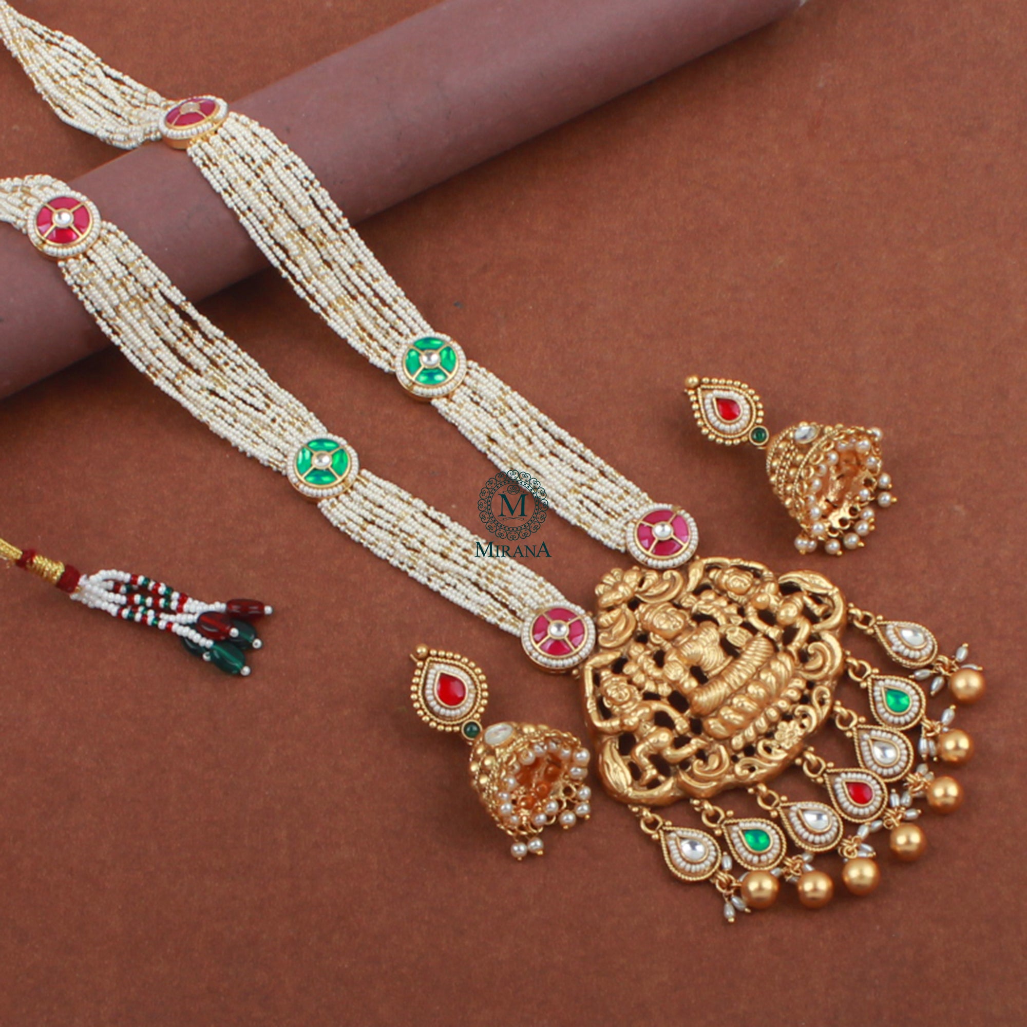Vaishnavi Antique Designer Long Necklace Set