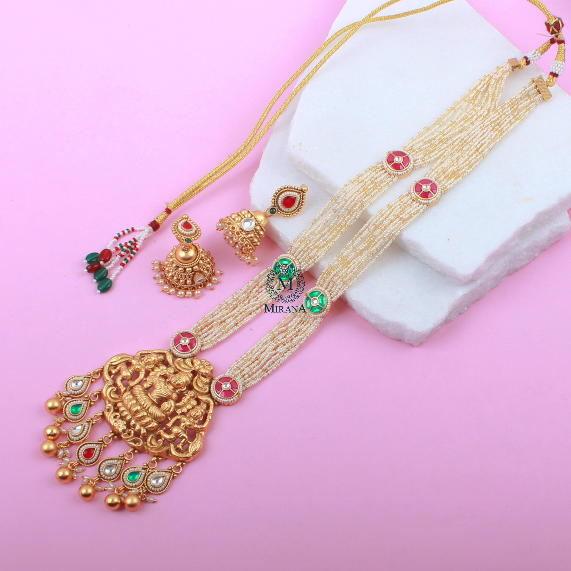Vaishnavi Antique Designer Long Necklace Set