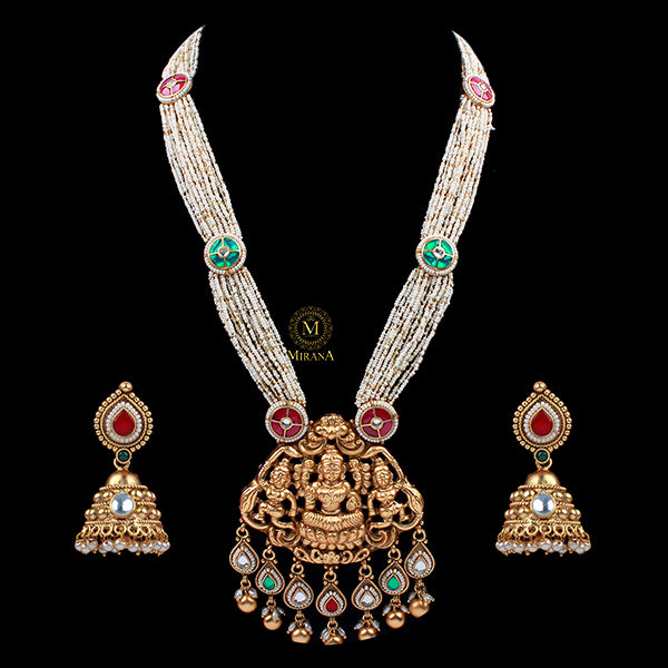 Vaishnavi Antique Designer Long Necklace Set