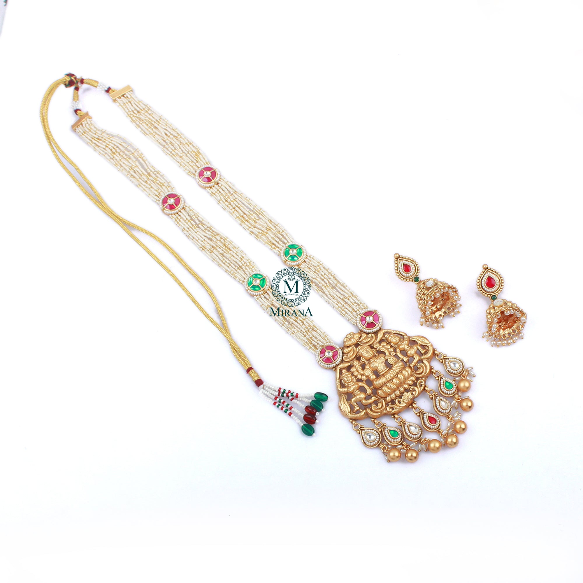 Vaishnavi Antique Designer Long Necklace Set