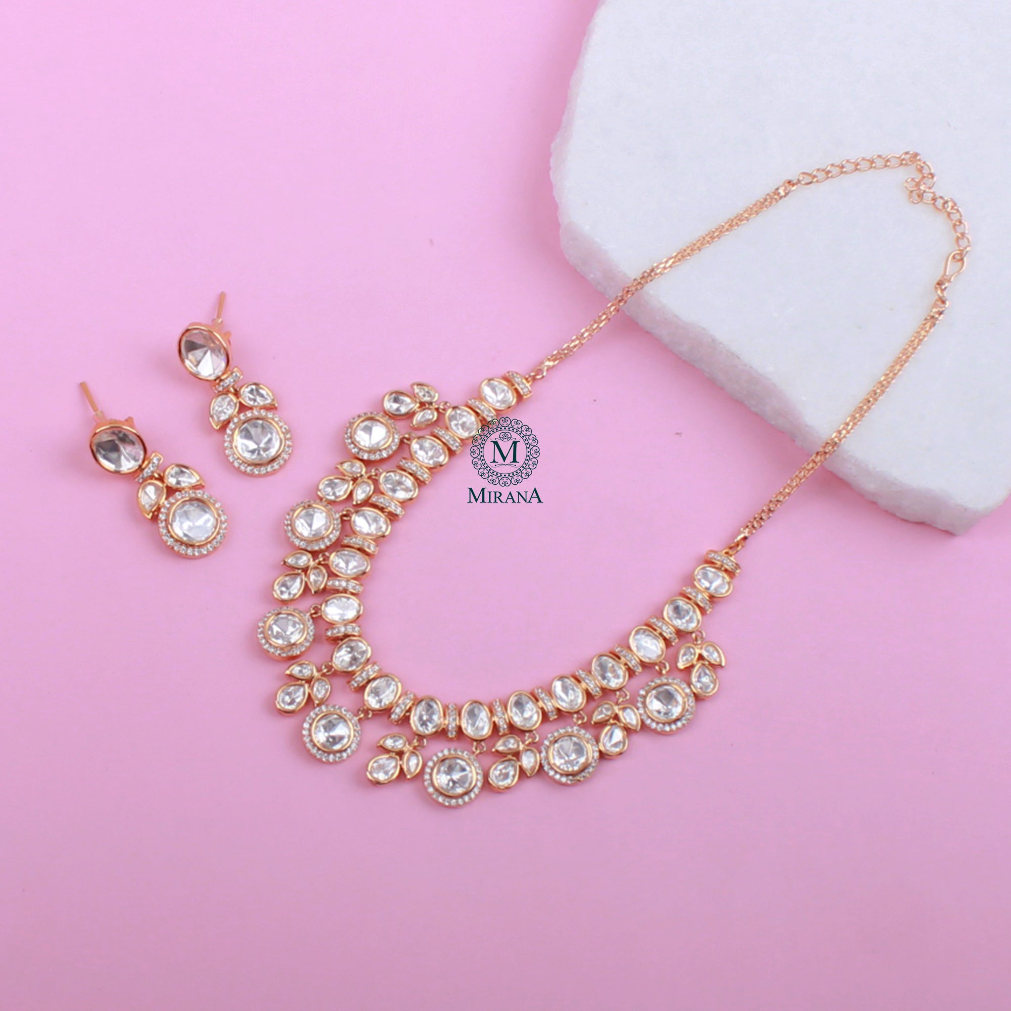 Kanishka Polki Designer Necklace Set