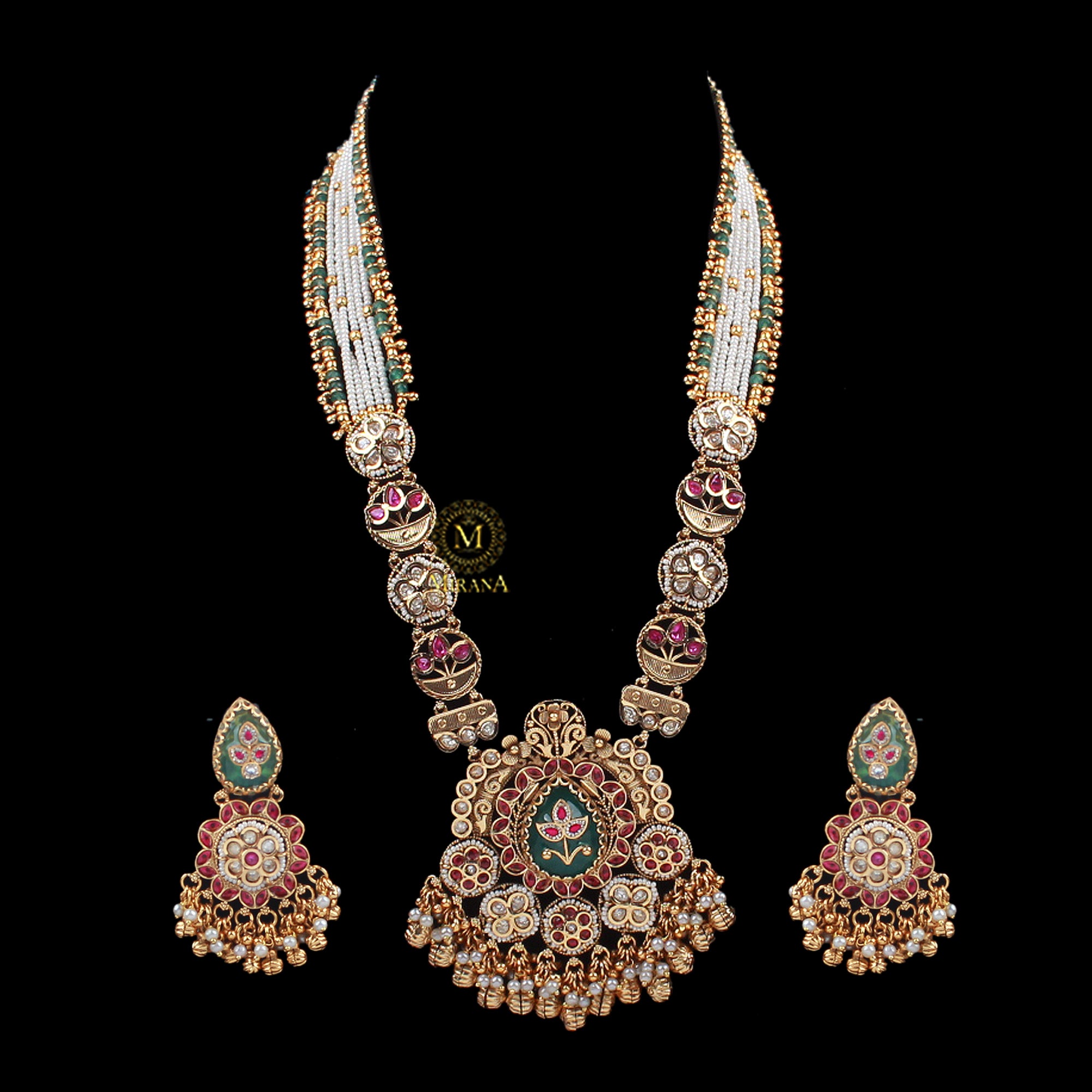 Sabhya Antique Designer Long Necklace Set
