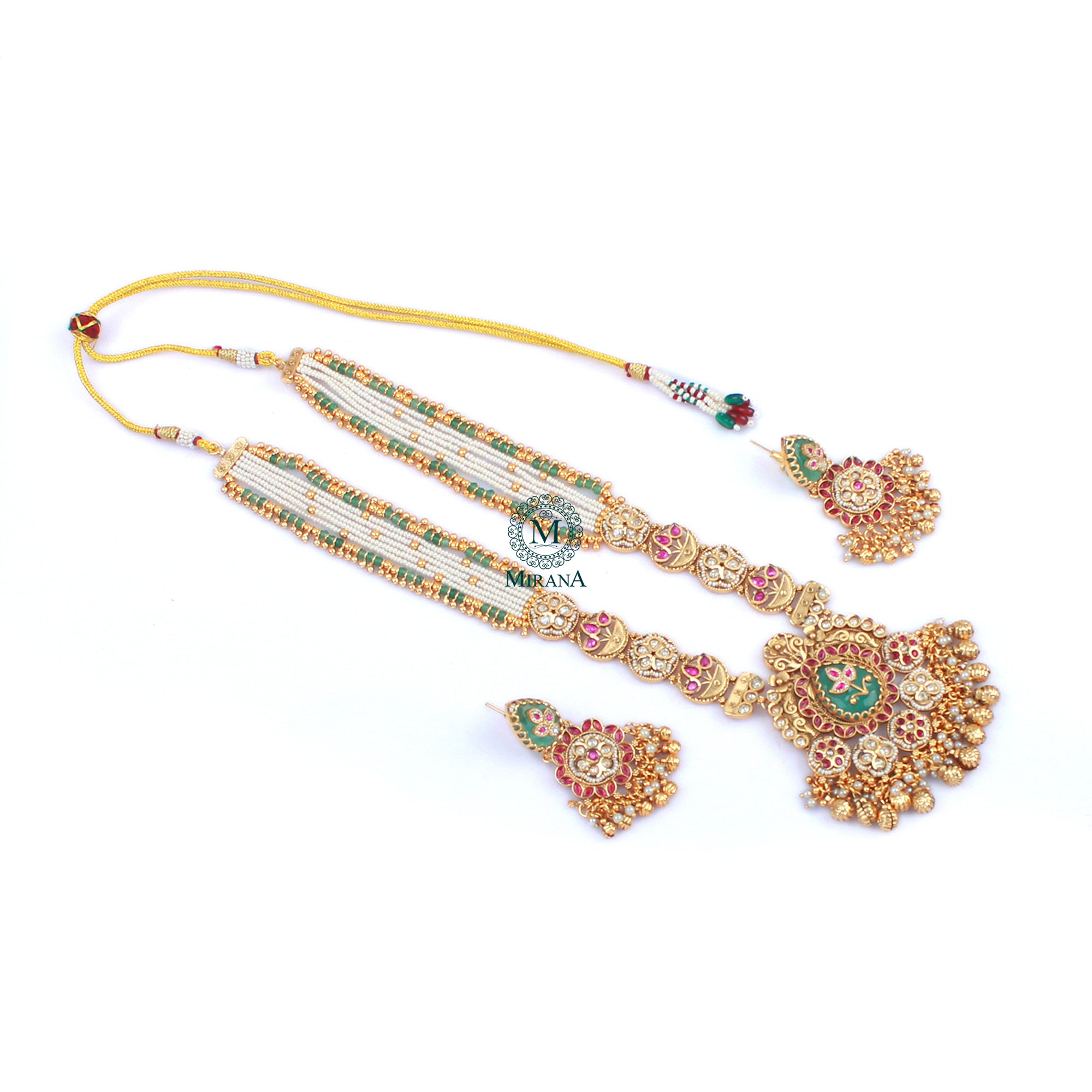 Sabhya Antique Designer Long Necklace Set
