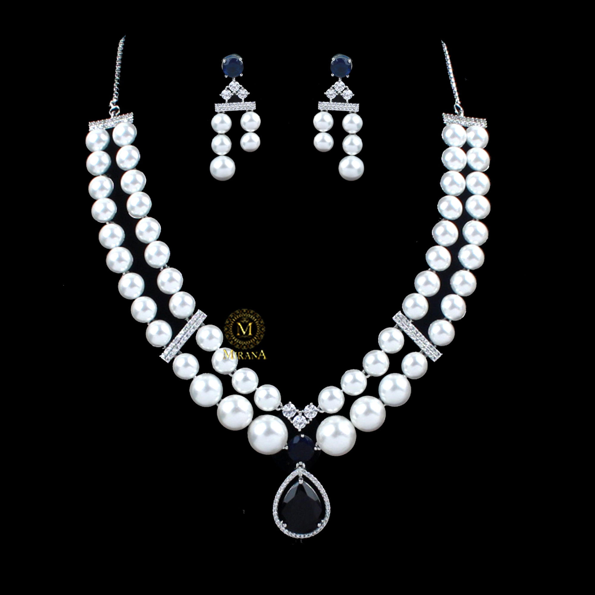 Dovie Layered CZ Designer Necklace Set