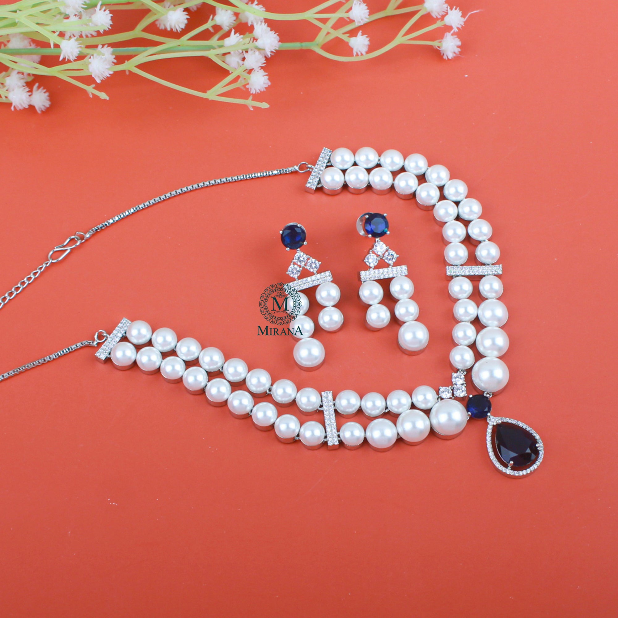 Dovie Layered CZ Designer Necklace Set