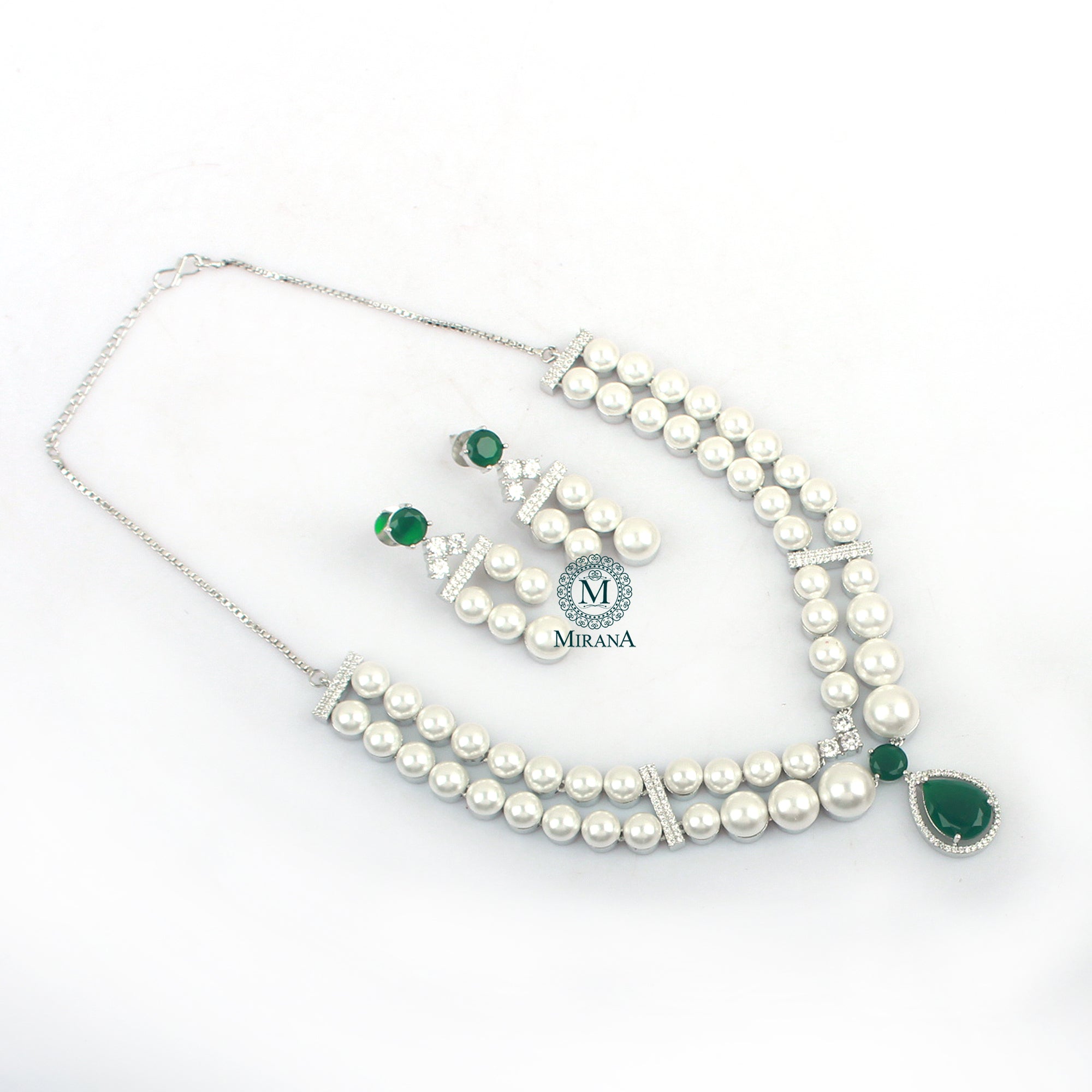 Dovie Layered CZ Designer Necklace Set
