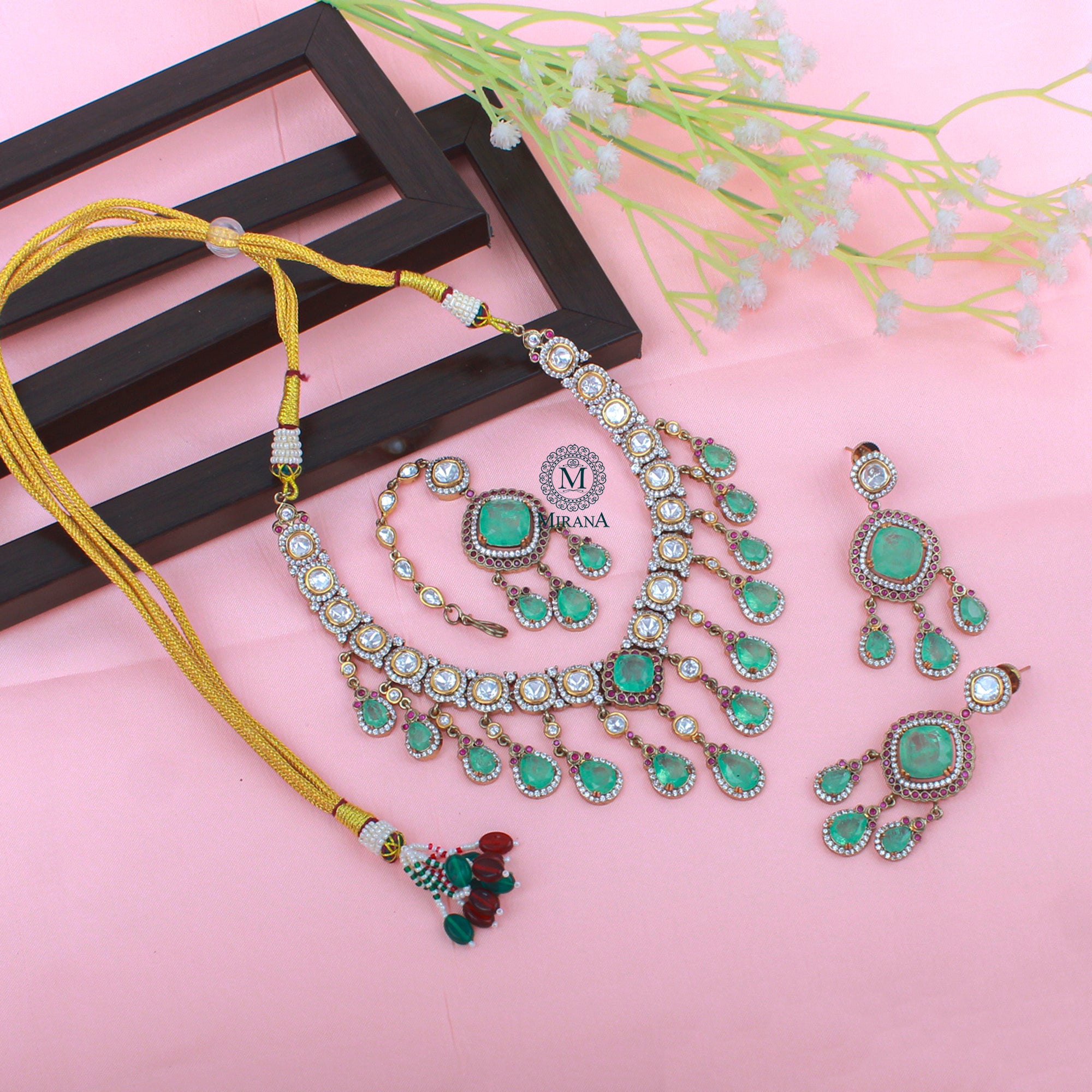 Noori Polki Designer Necklace Set