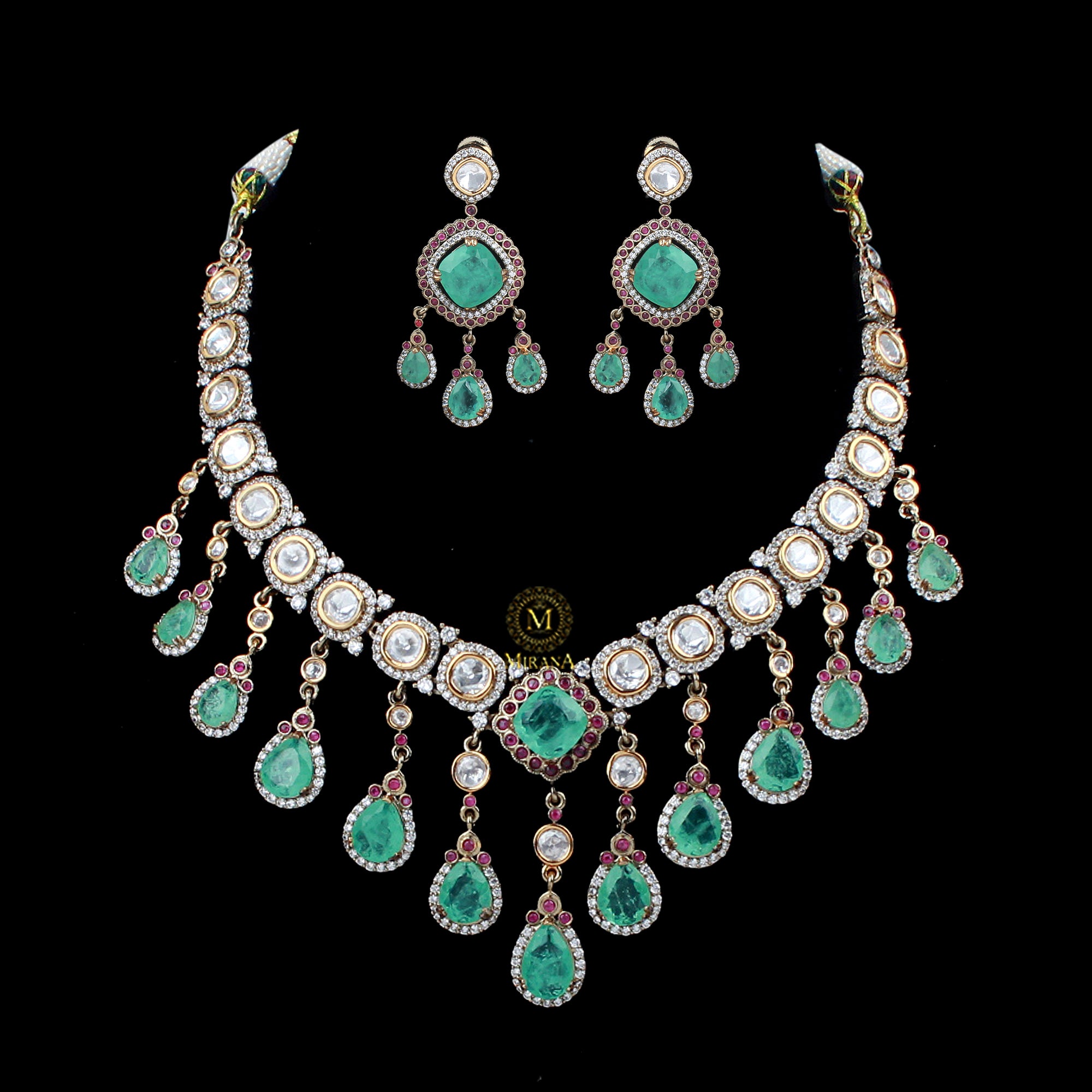 Noori Polki Designer Necklace Set