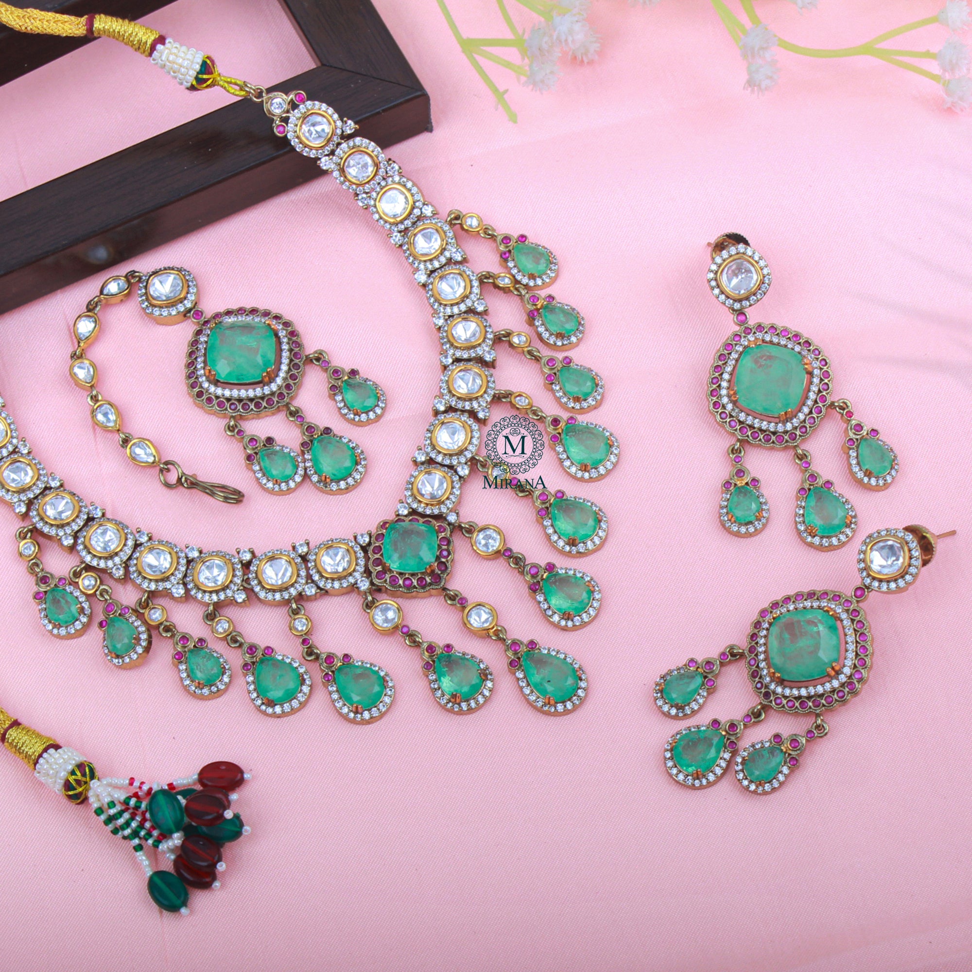 Noori Polki Designer Necklace Set