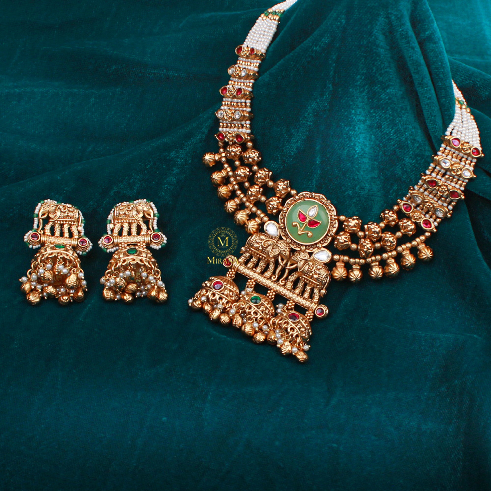 Gaj Antique Designer Necklace Set