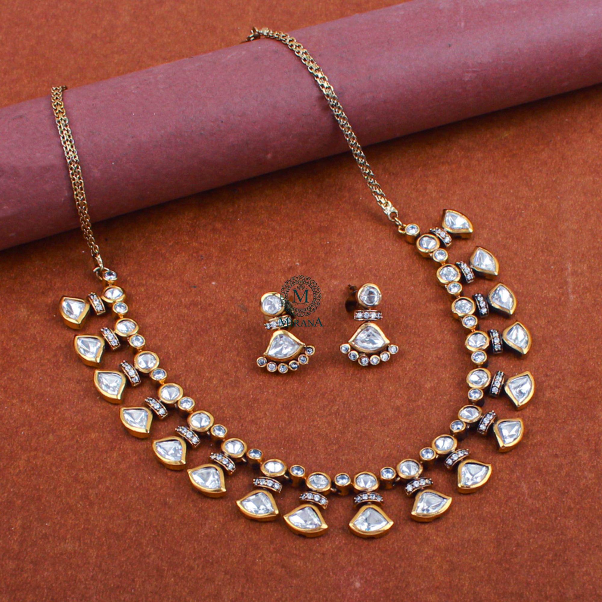 Jaya Polki Designer Necklace Set