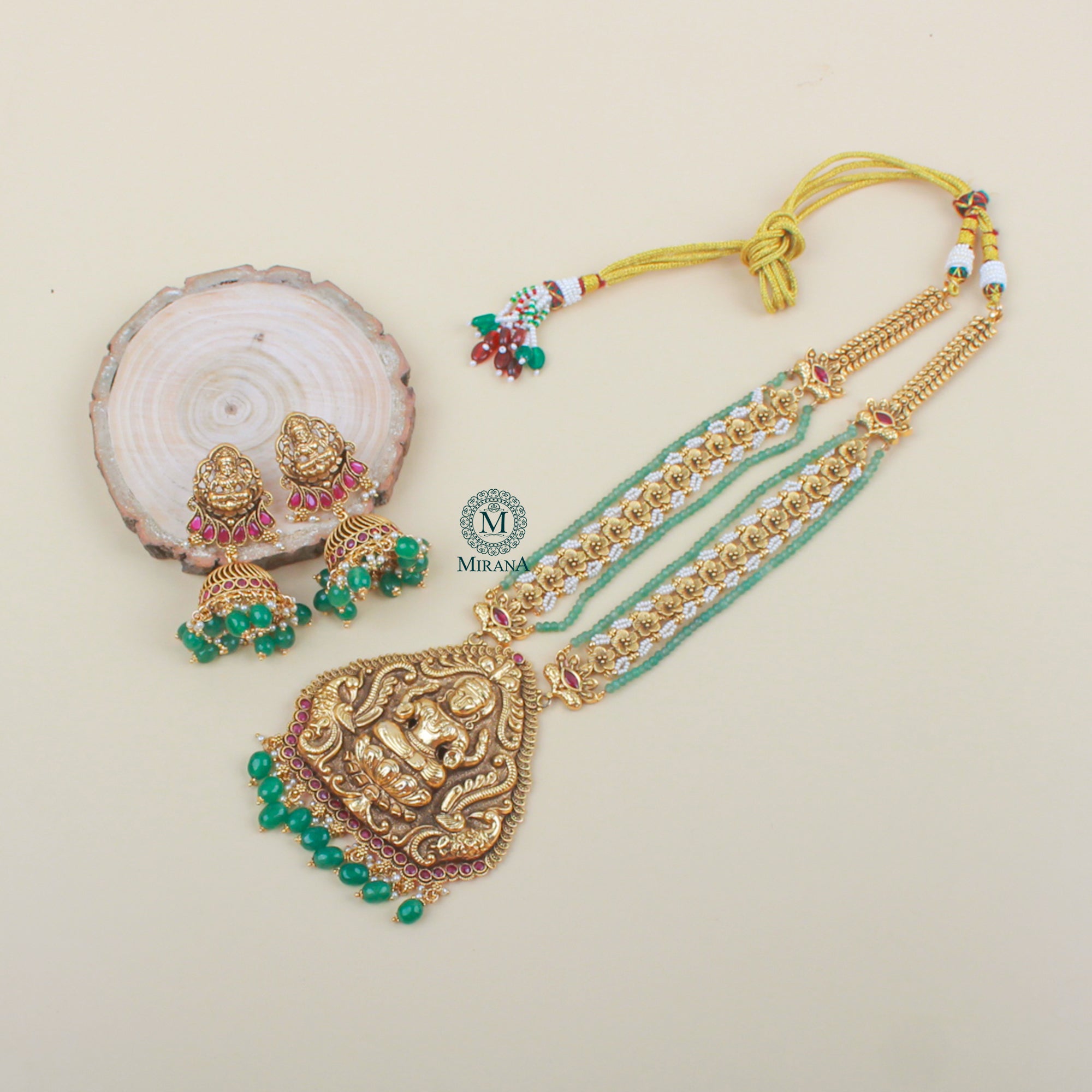 Shakti Antique Designer Long Necklace Set