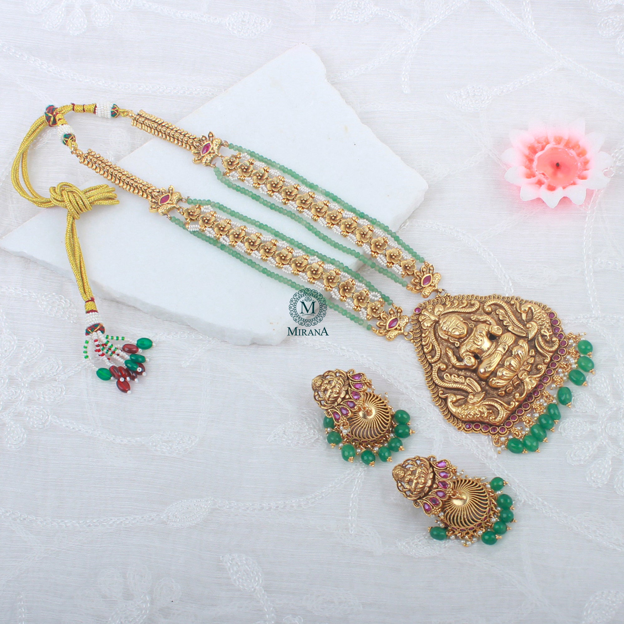 Shakti Antique Designer Long Necklace Set