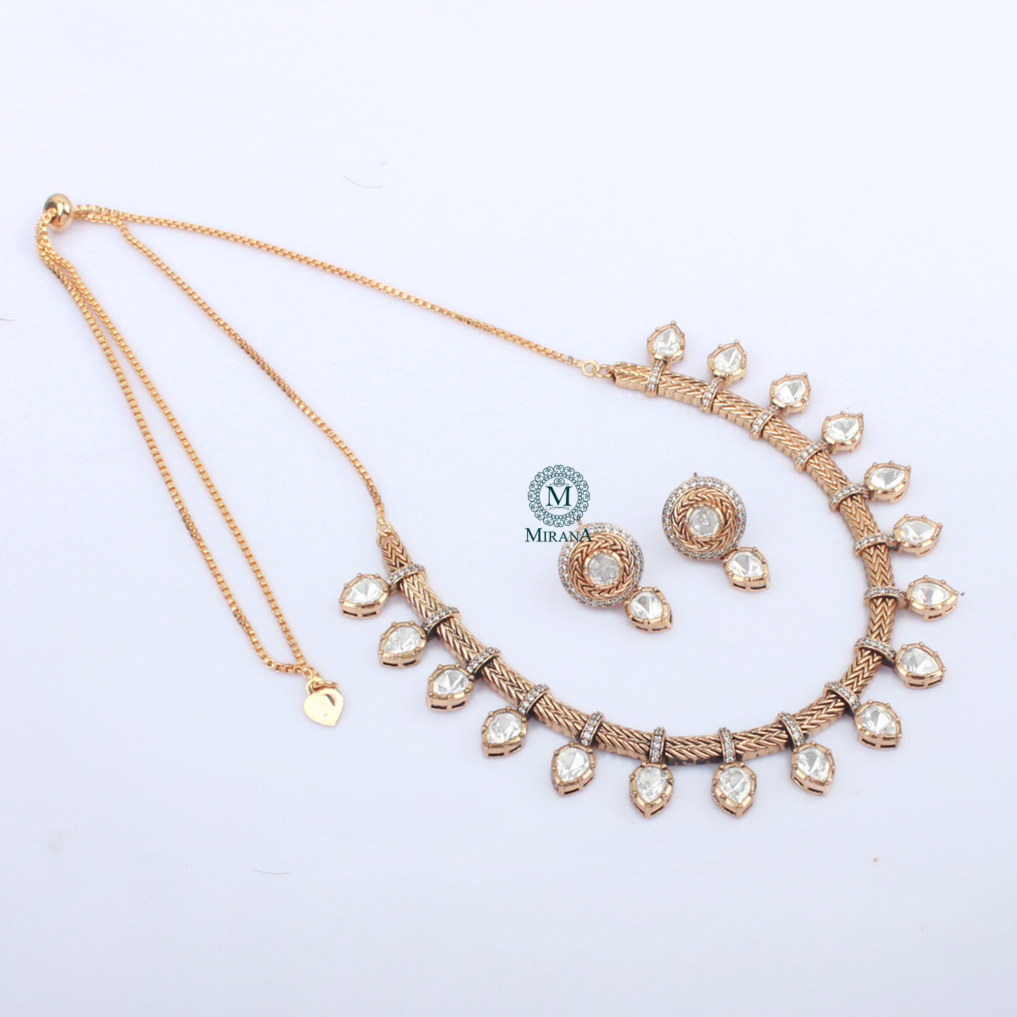 Darani Polki Designer Necklace Set
