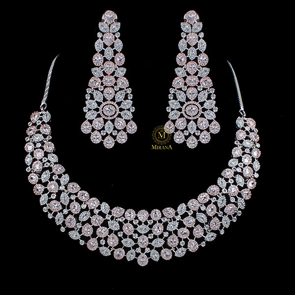 Liara CZ Designer Necklace Set