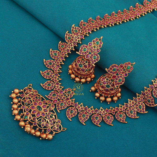 Eesvari Antique Designer Long Necklace Set