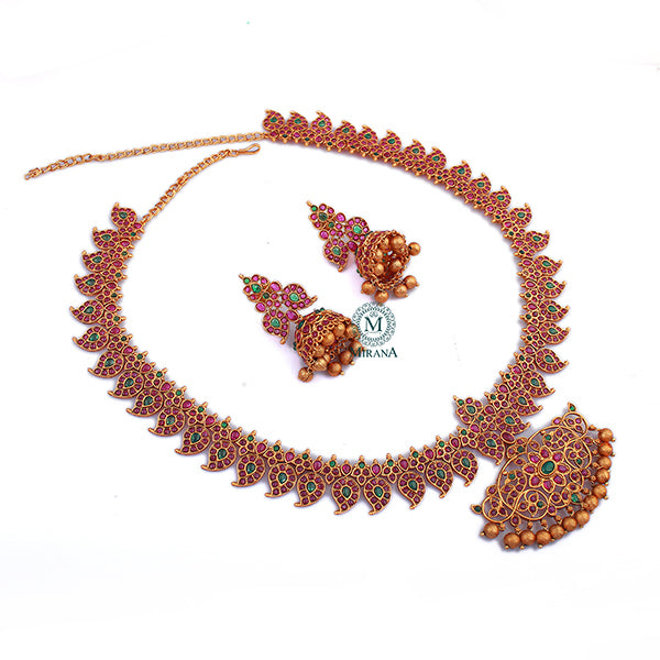 Eesvari Antique Designer Long Necklace Set