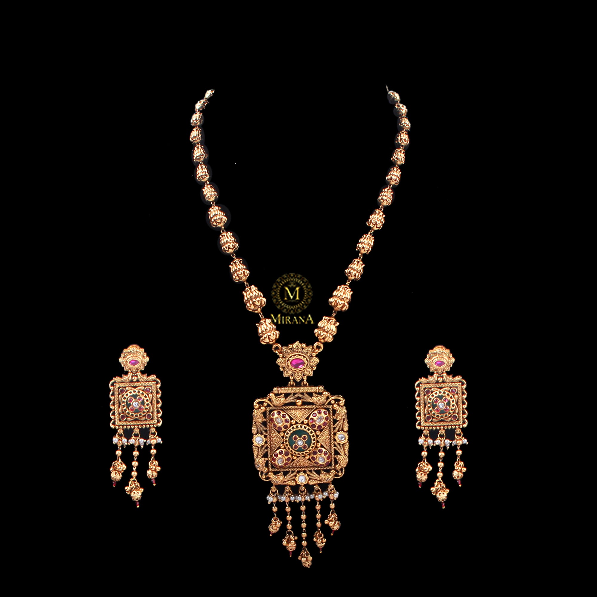 Advita Antique Designer Long Necklace Set