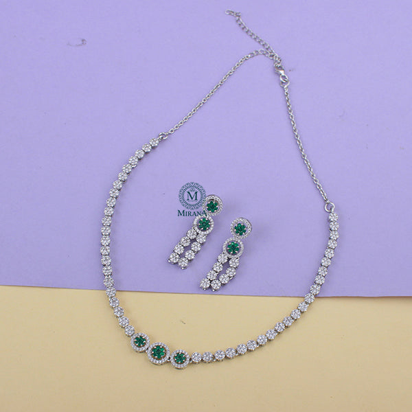 Jemma 925 Pure Silver Designer Necklace Set