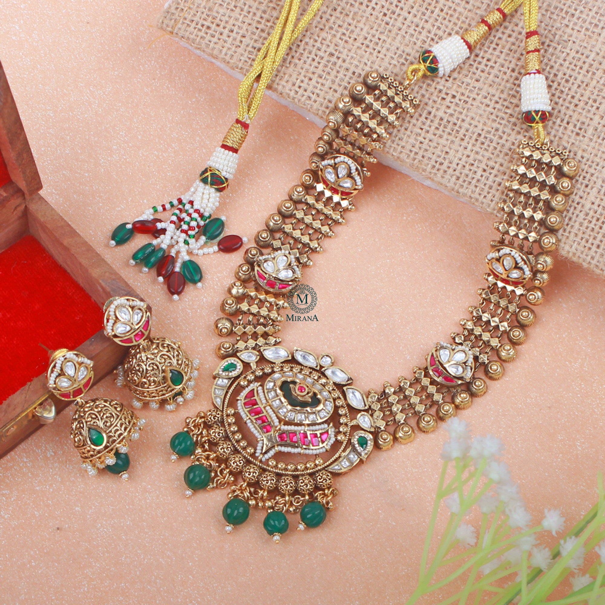 Charvi Antique Designer Necklace Set