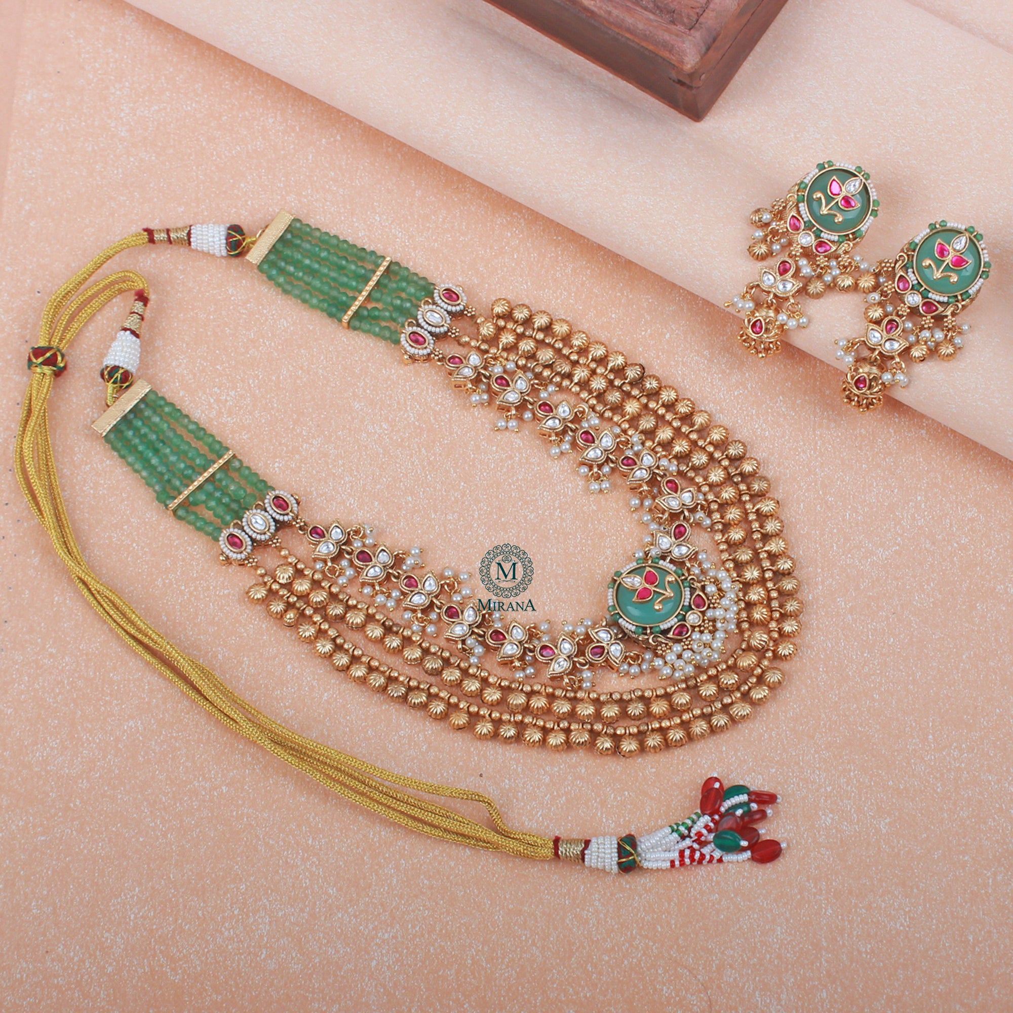 Rutisha Antique Designer Long Necklace Set