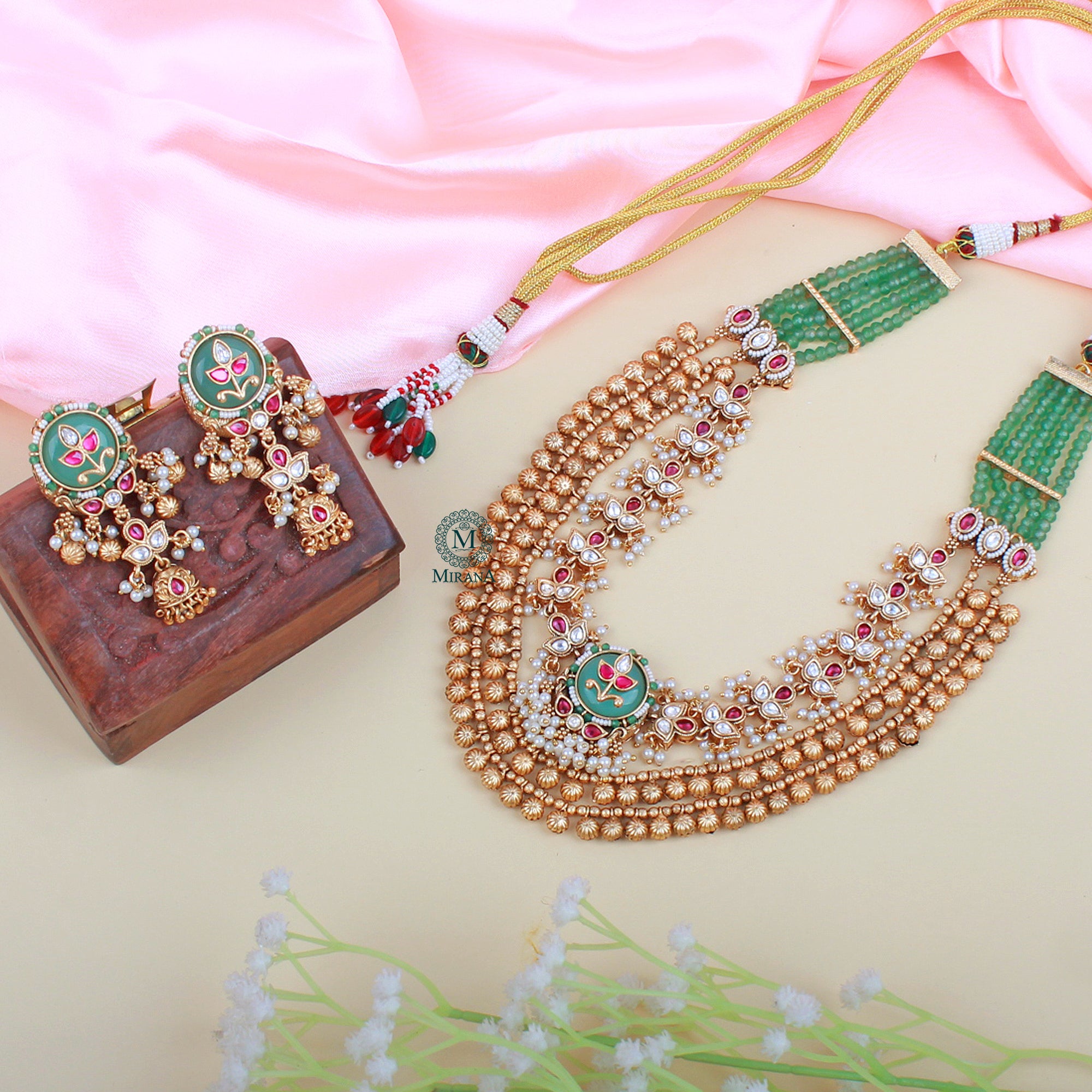 Rutisha Antique Designer Long Necklace Set