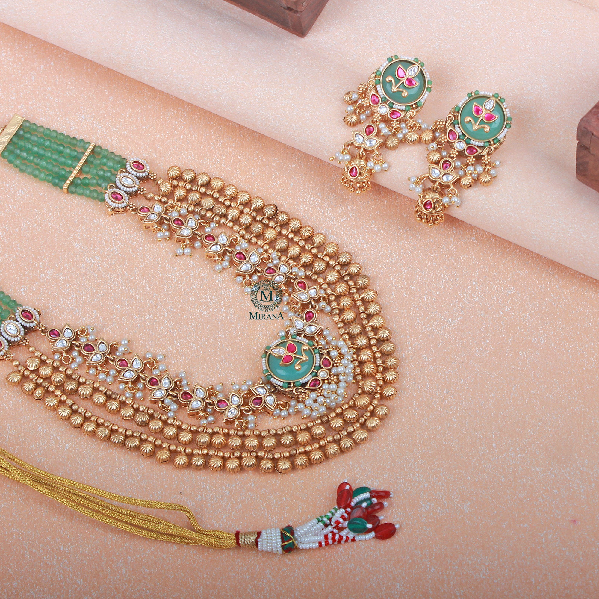 Rutisha Antique Designer Long Necklace Set