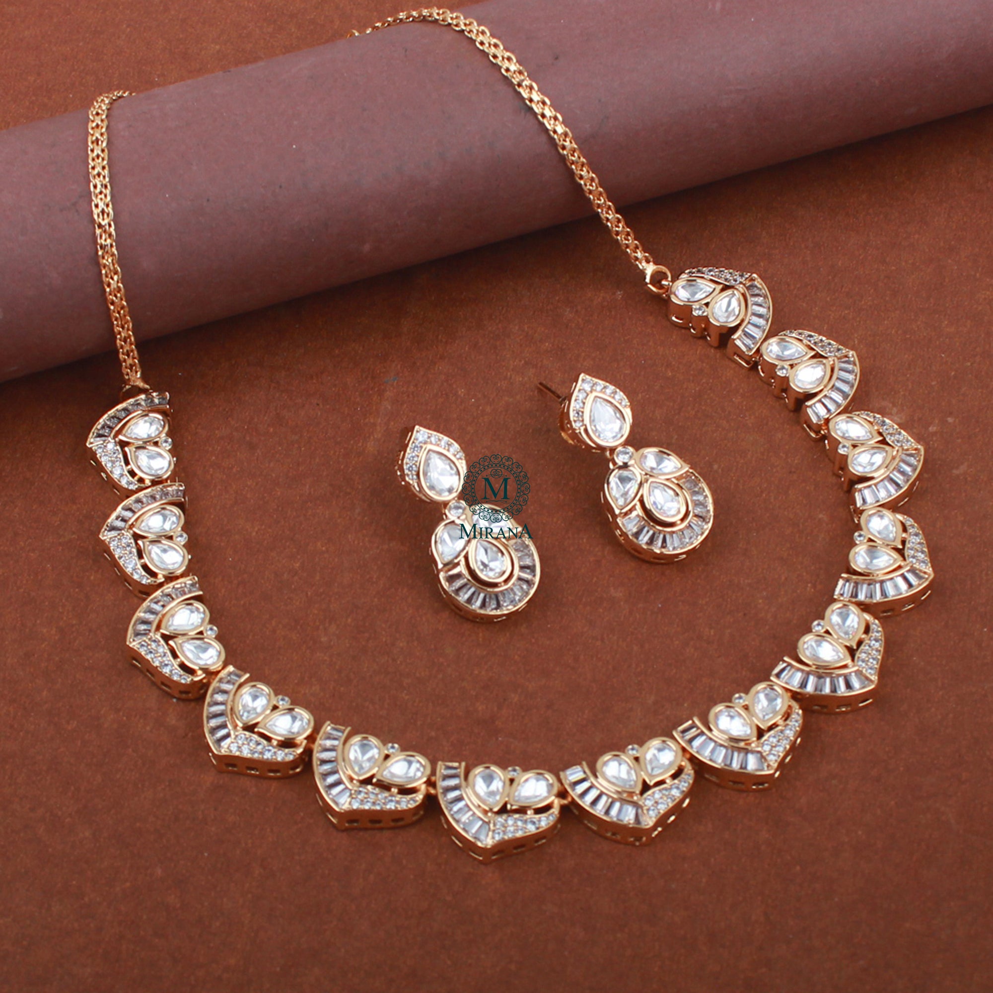 Roop Polki Designer Necklace Set