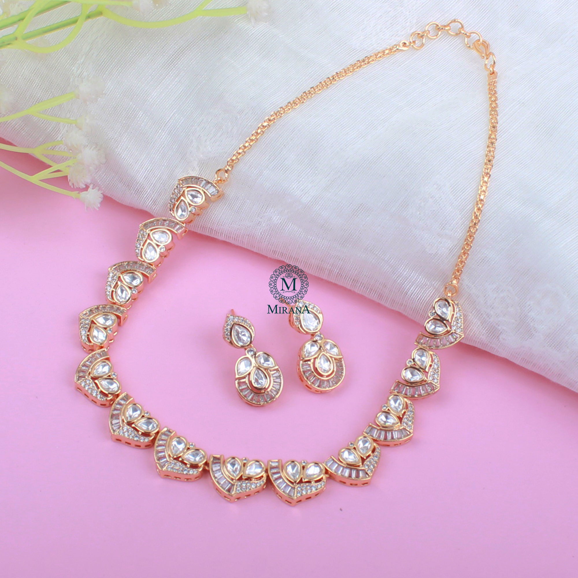 Roop Polki Designer Necklace Set