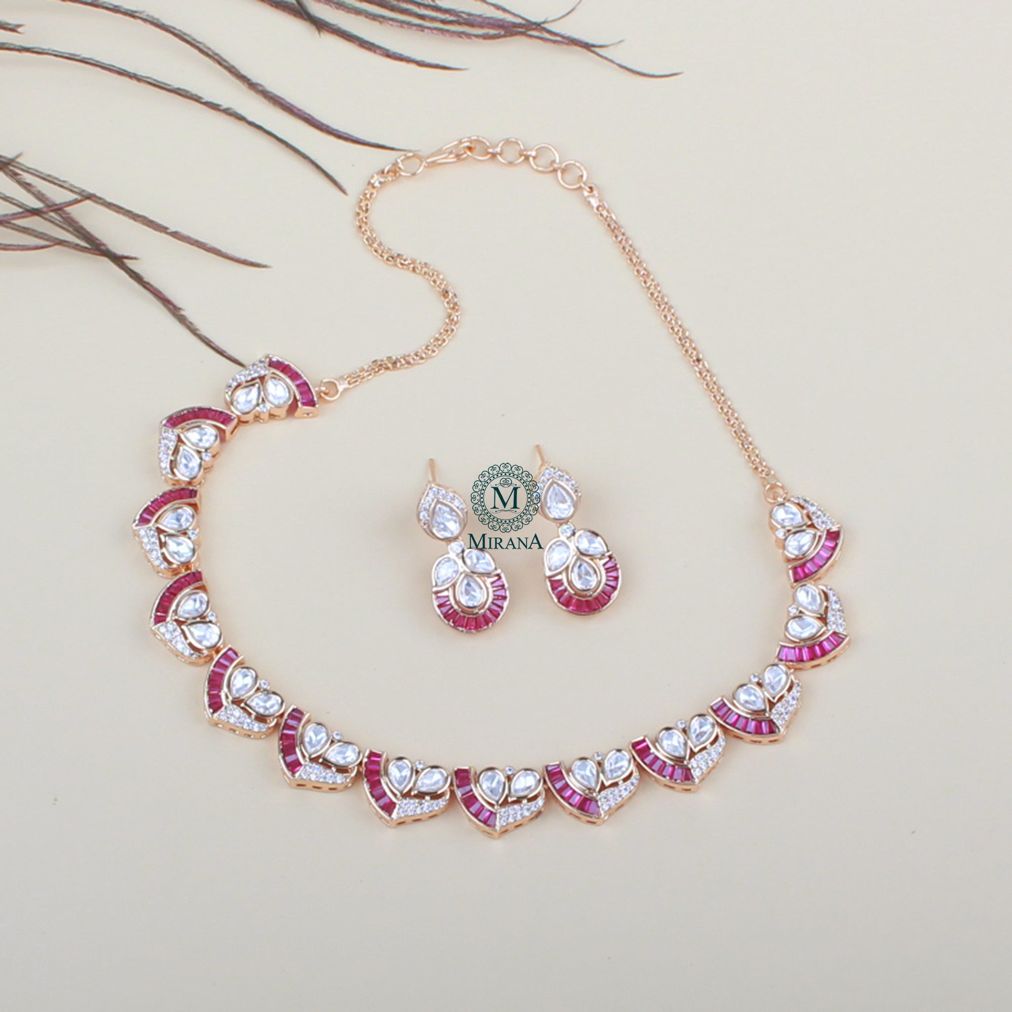 Roop Polki Designer Necklace Set