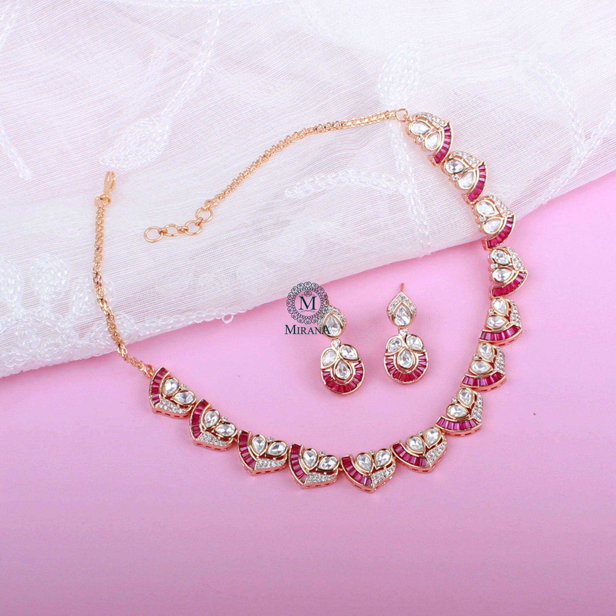 Roop Polki Designer Necklace Set