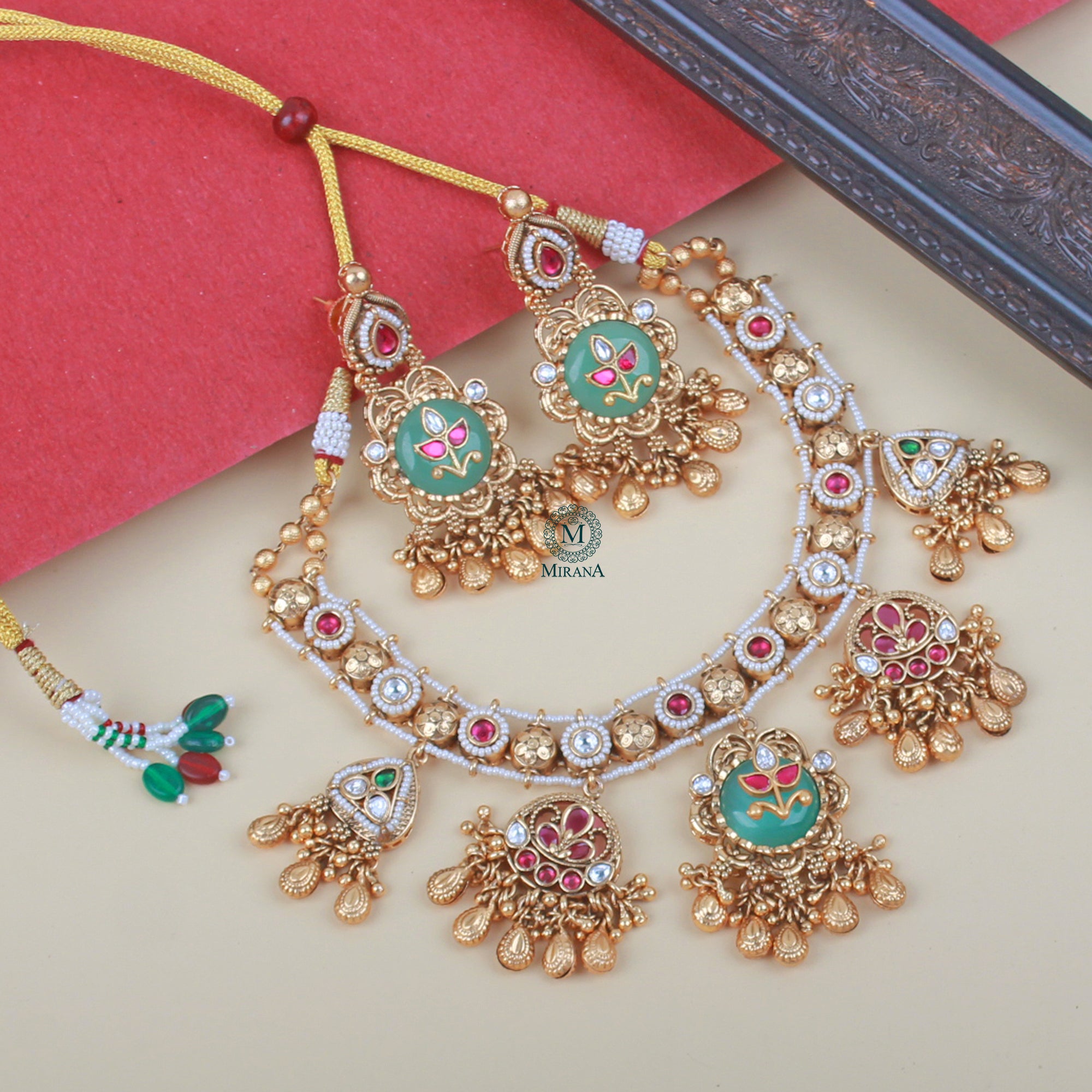 Drishi Antique Designer Necklace Set