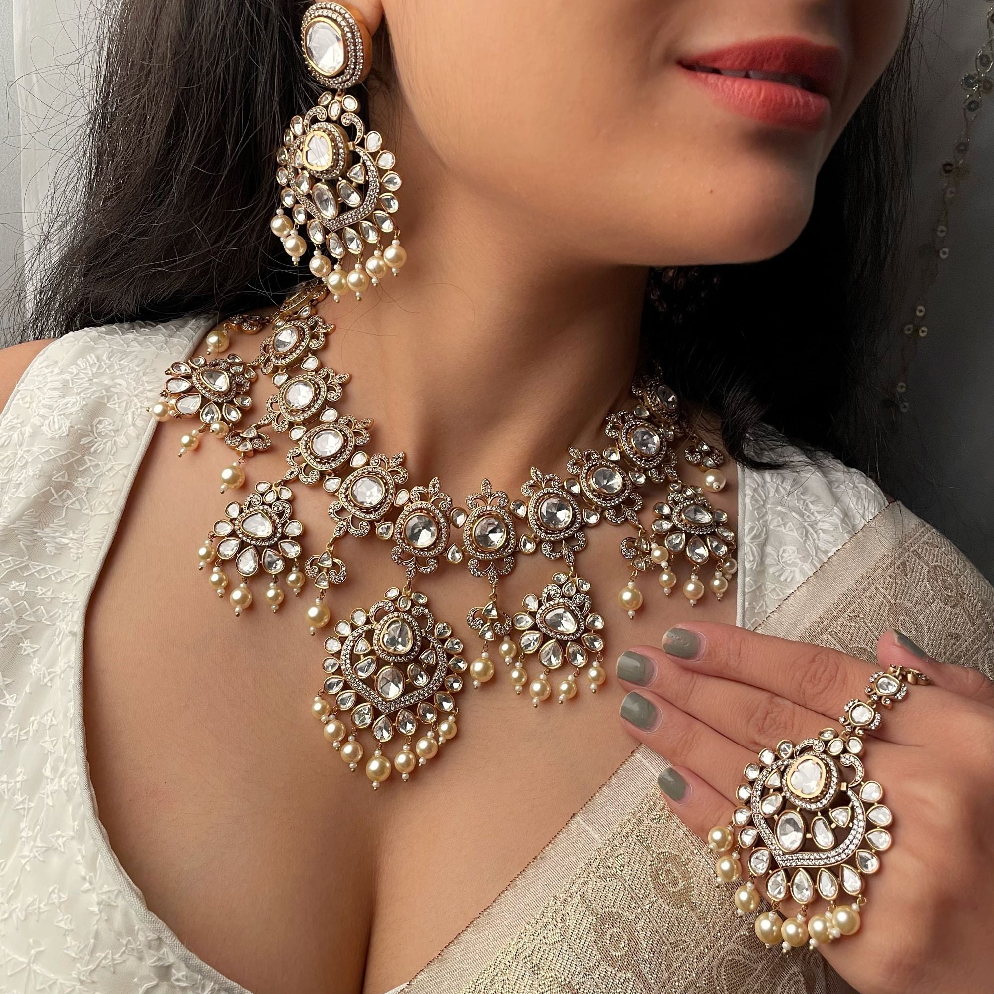 Vidhi Polki Bridal Designer Necklace Set