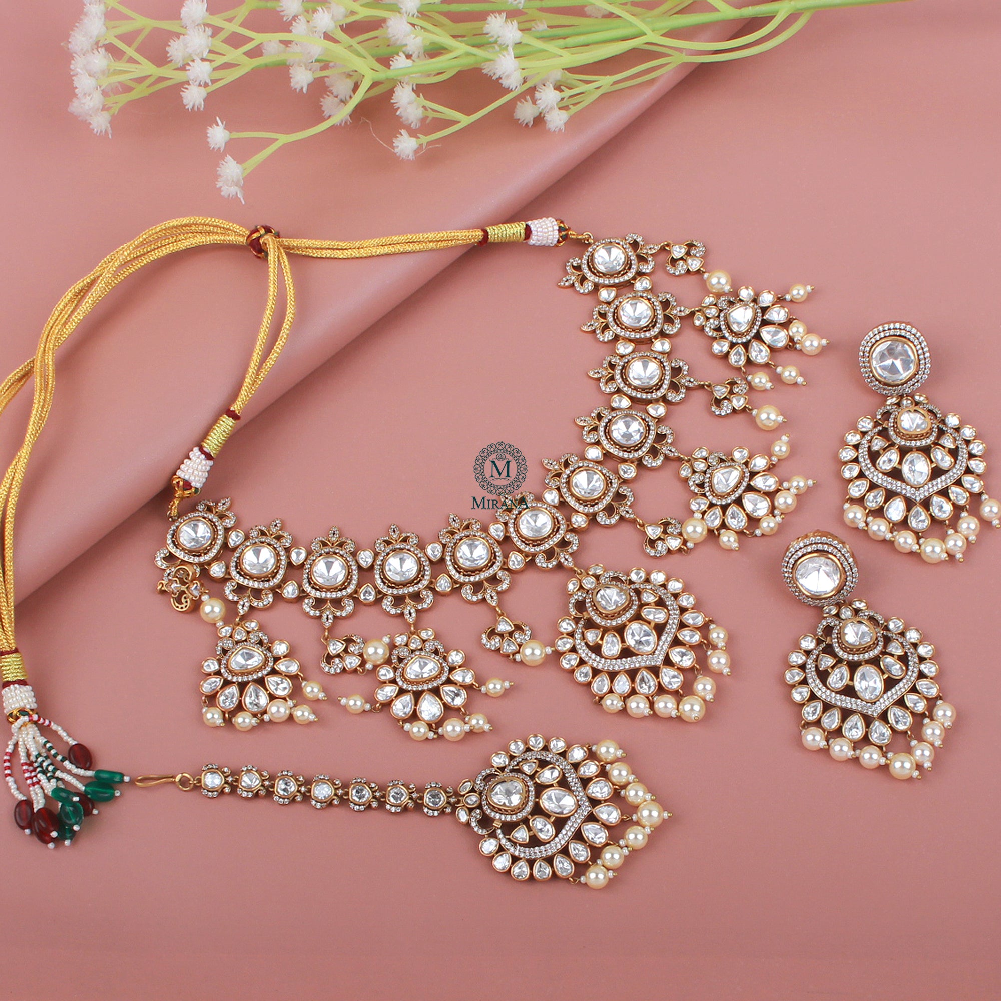 Vidhi Polki Bridal Designer Necklace Set