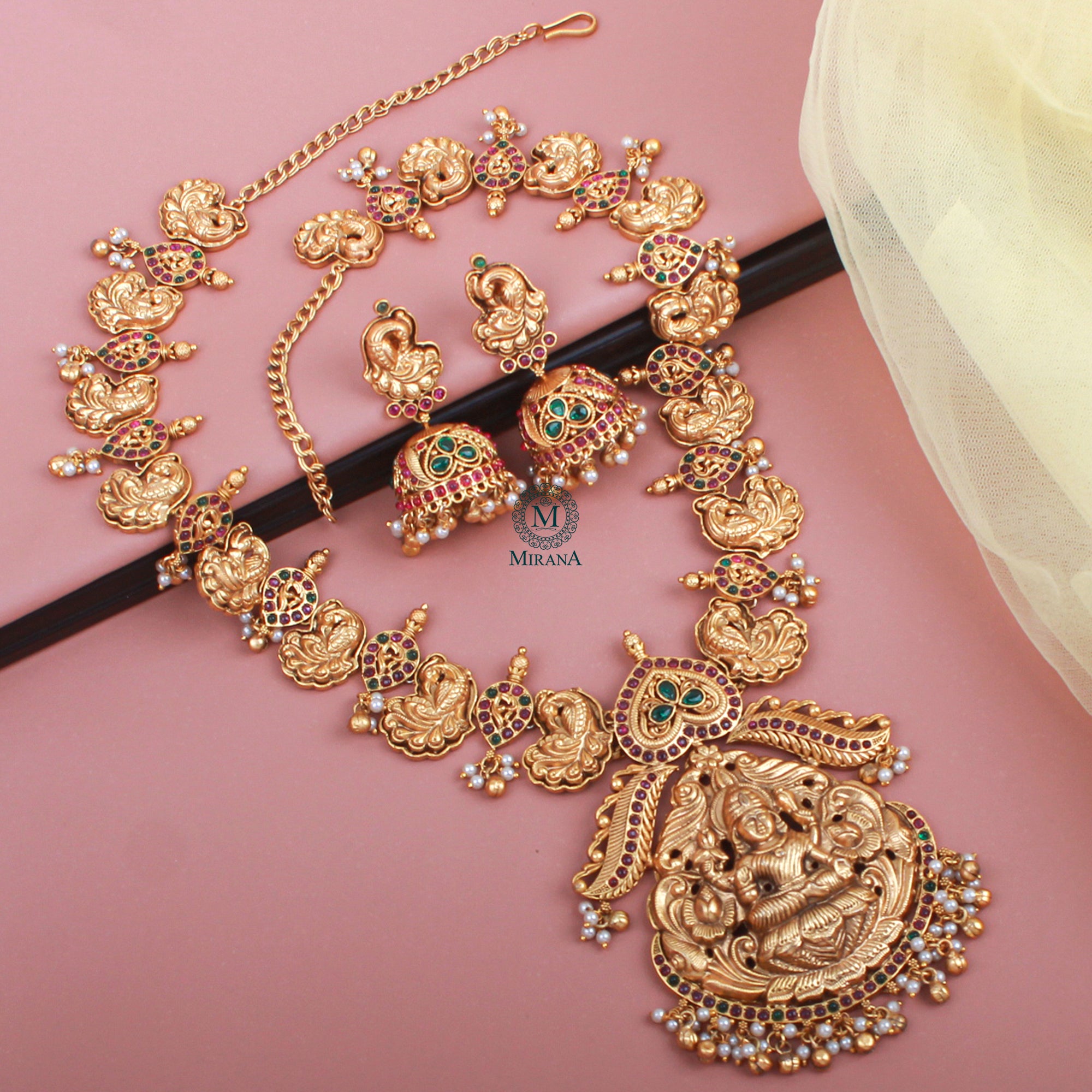Devi Antique Designer Long Necklace Set