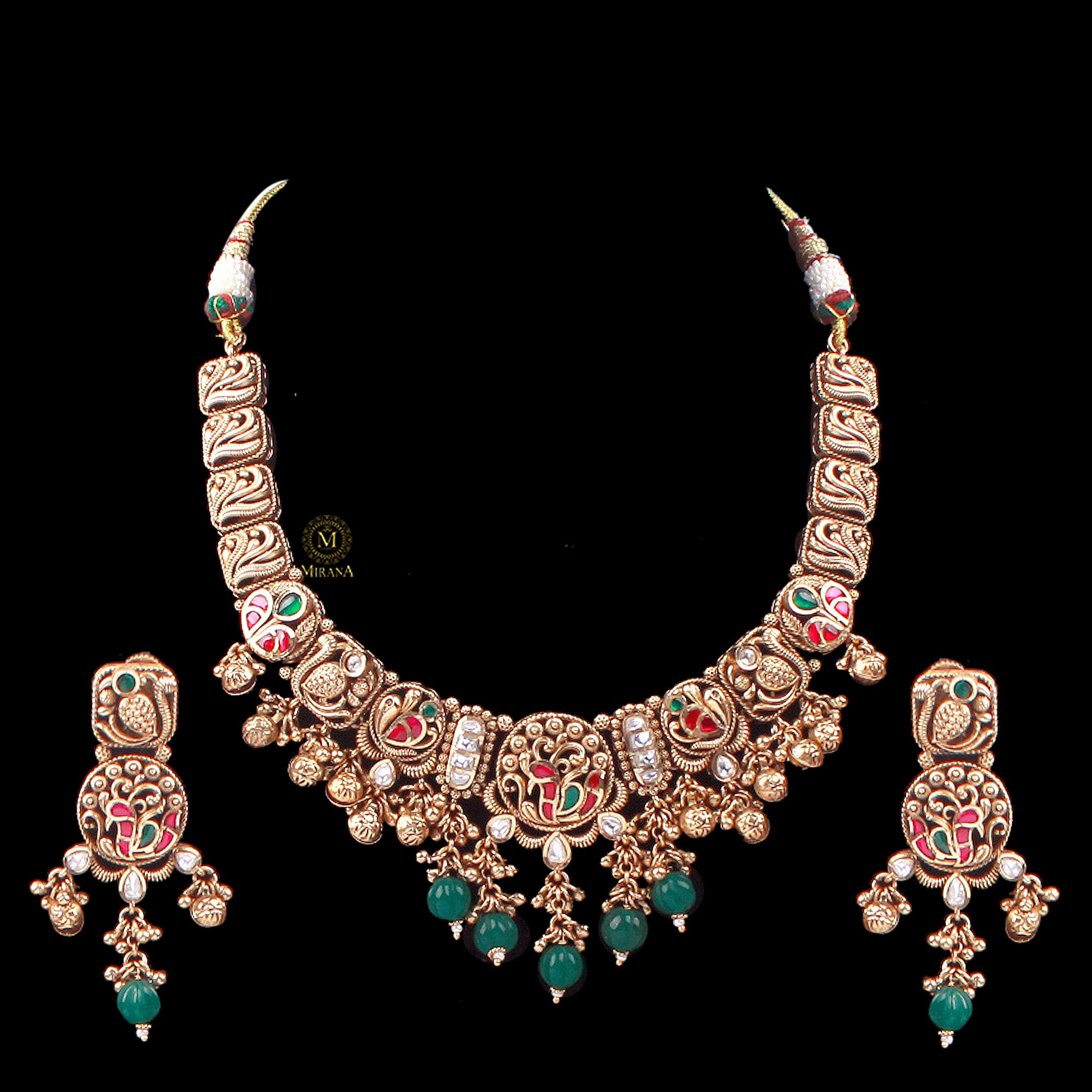 Keshavi Antique Designer Necklace Set