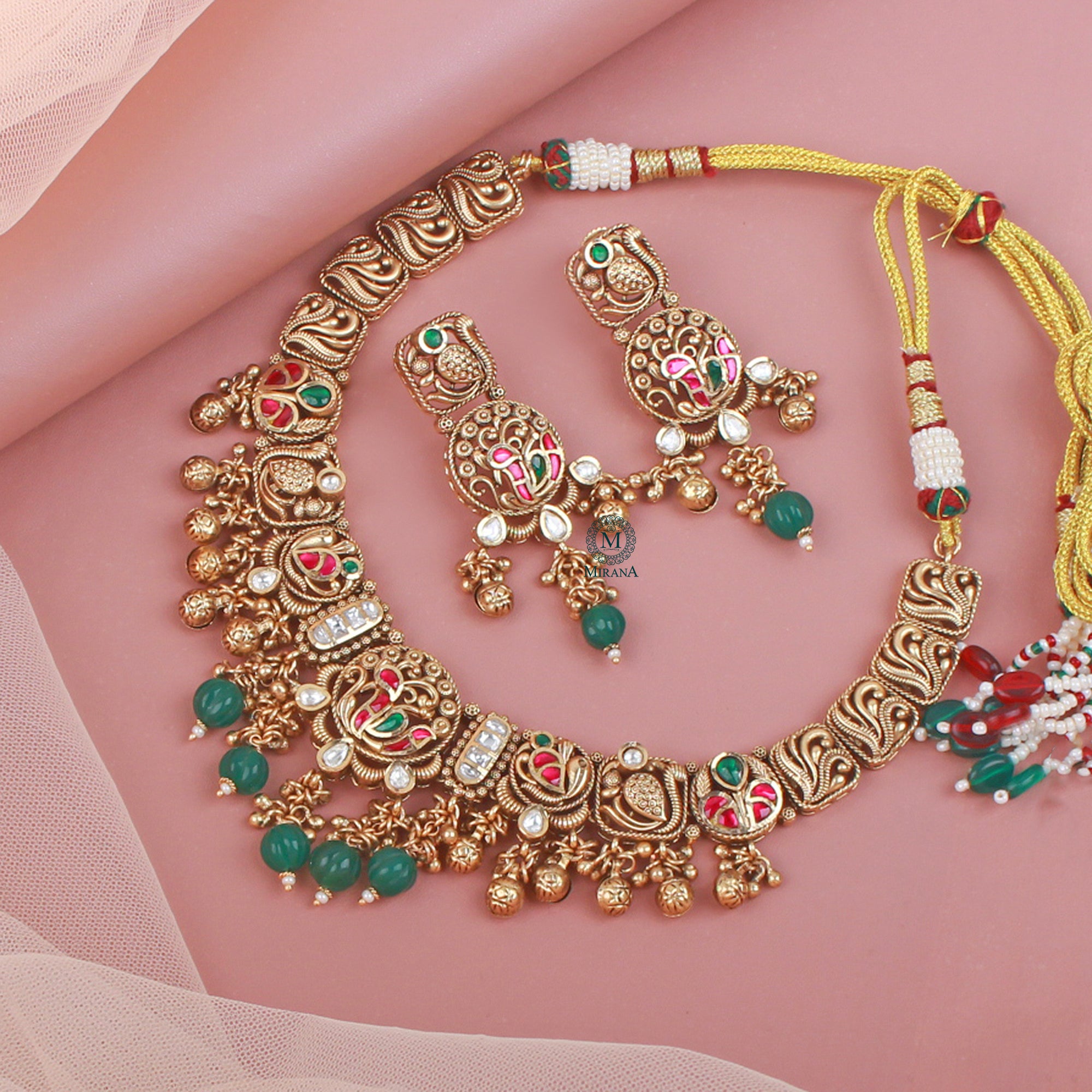 Keshavi Antique Designer Necklace Set