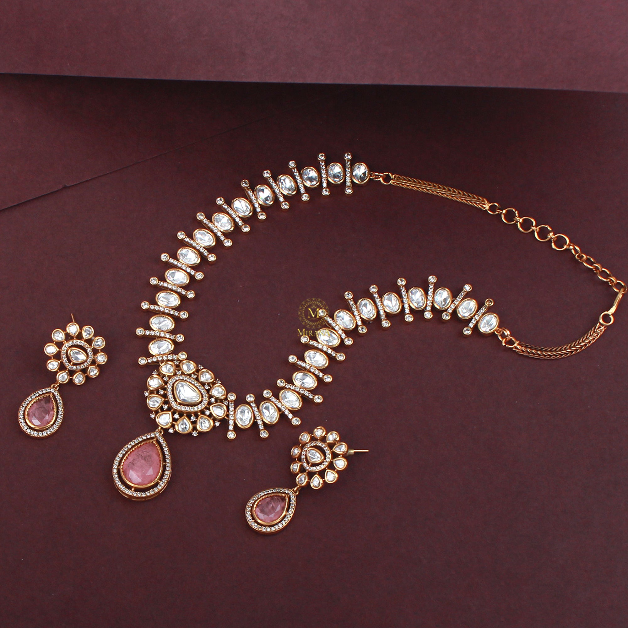 Bavya Pastel Designer Necklace Set