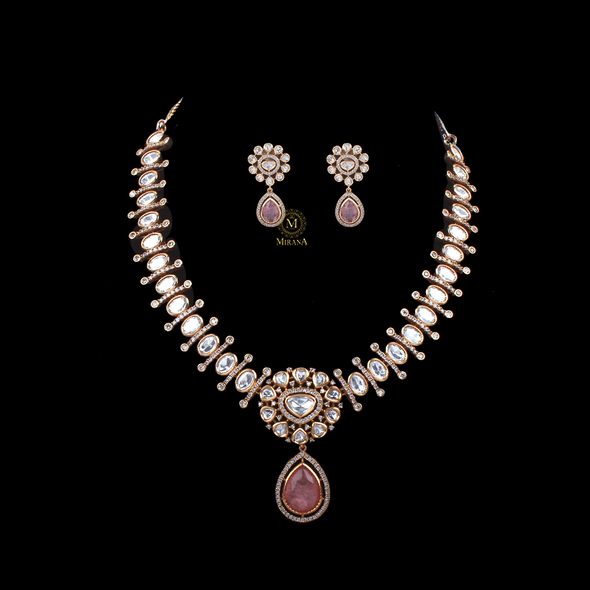 Bavya Pastel Designer Necklace Set