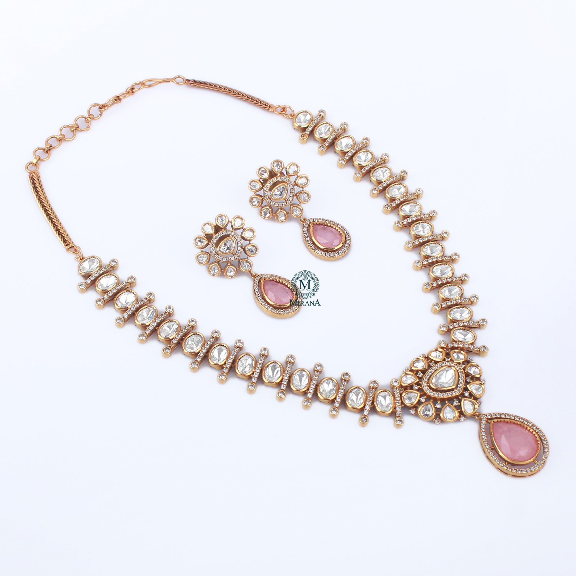 Bavya Pastel Designer Necklace Set
