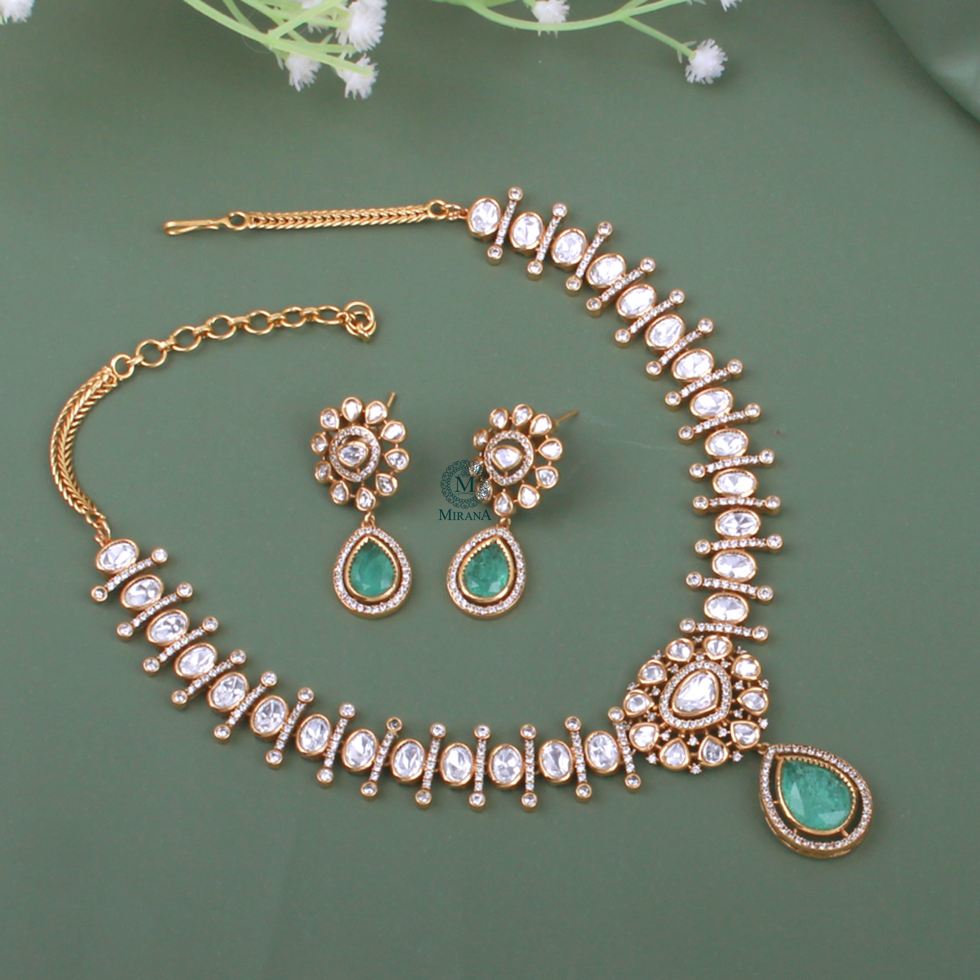 Bavya Pastel Designer Necklace Set