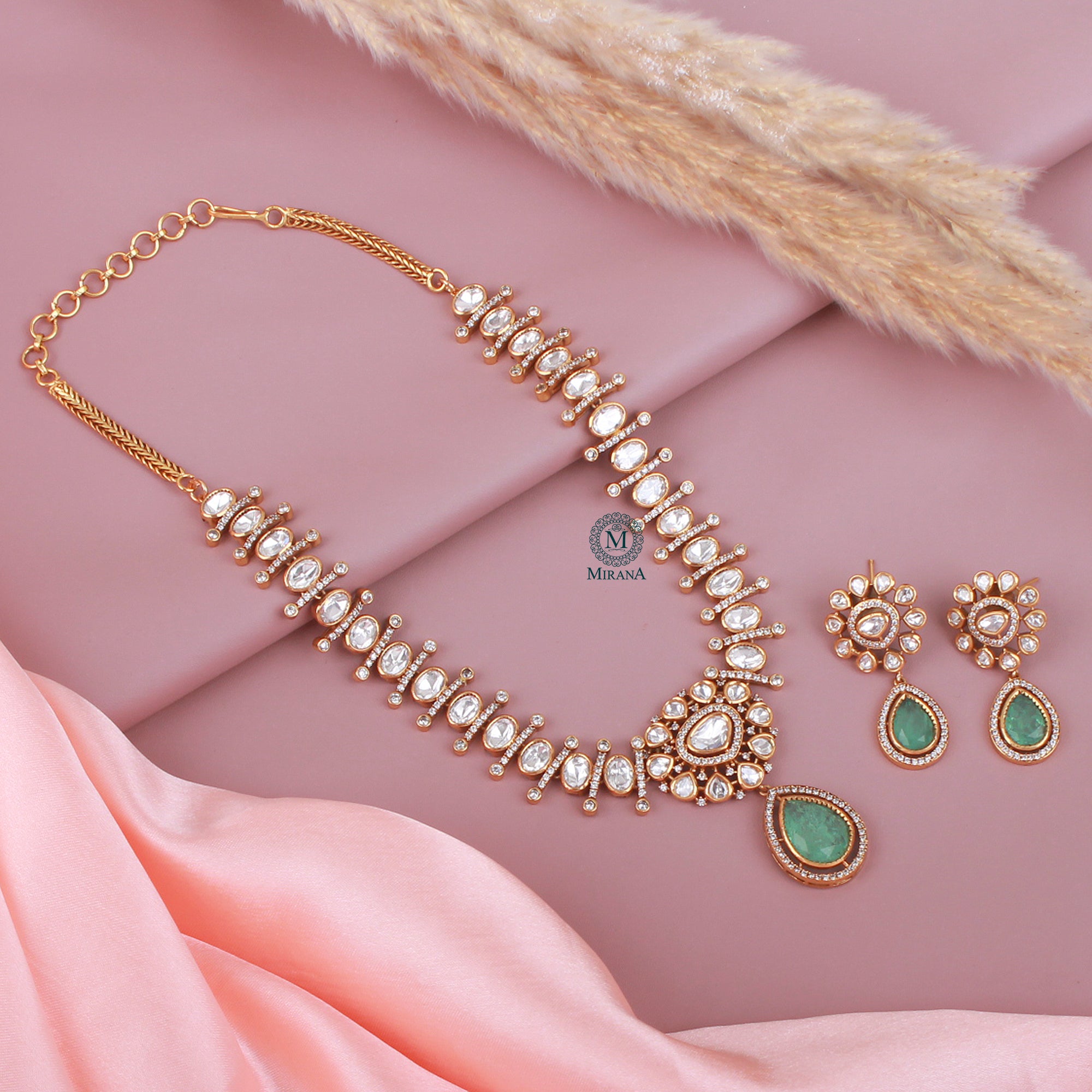 Bavya Pastel Designer Necklace Set