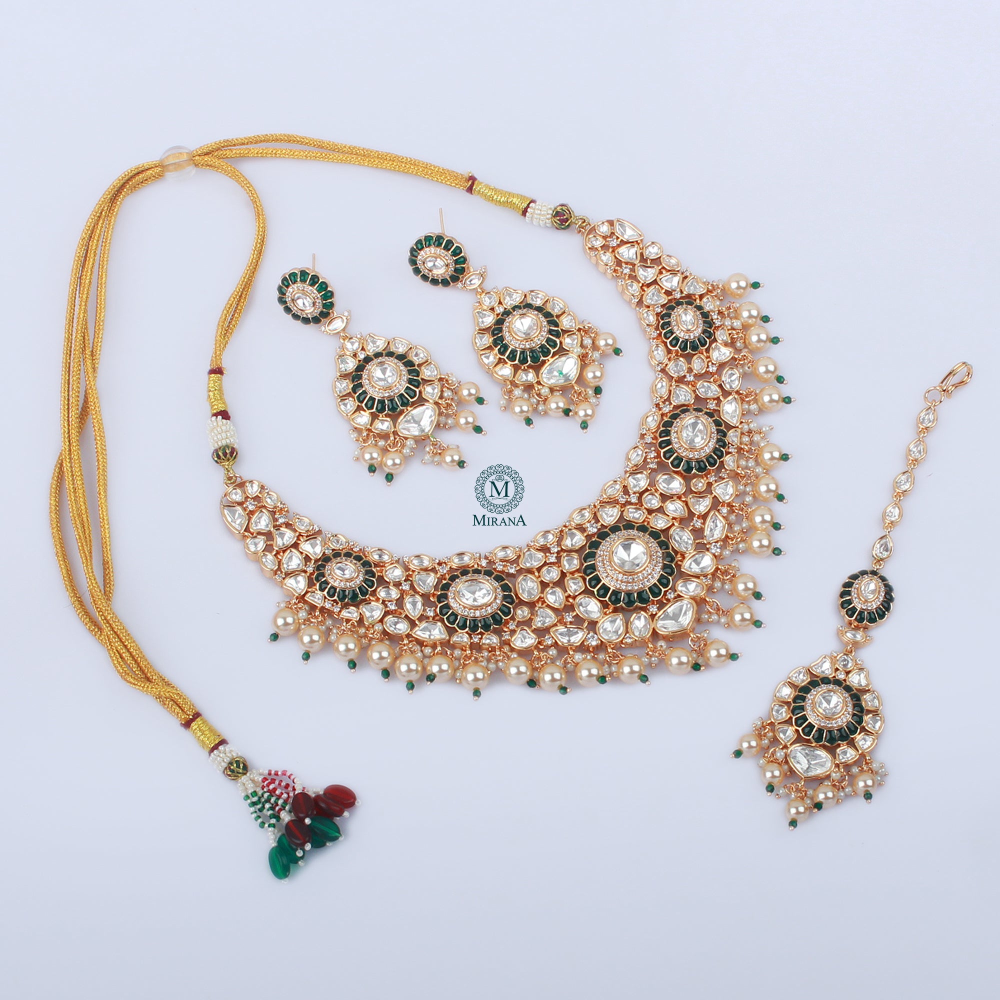 Saani Polki Bridal Designer Necklace Set