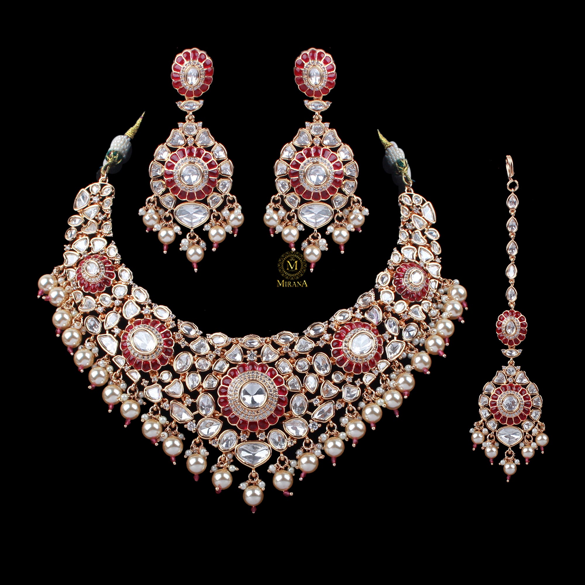 Saani Polki Bridal Designer Necklace Set